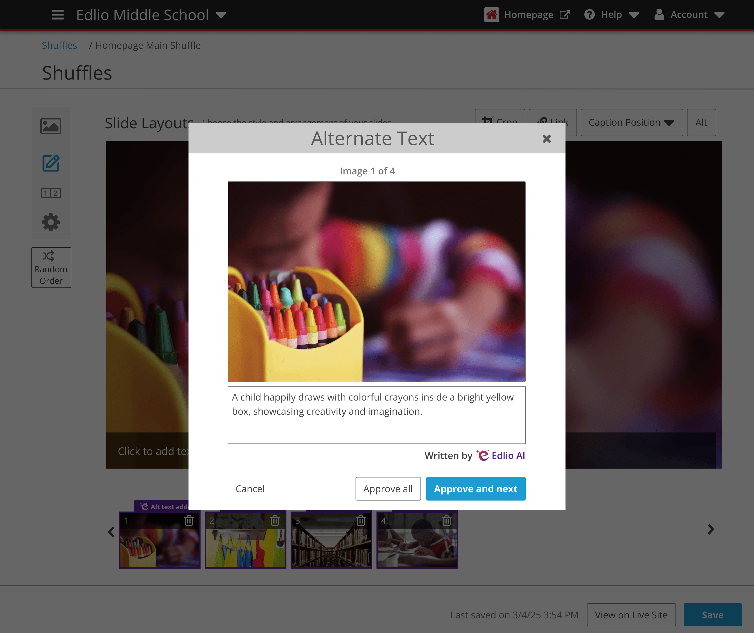 Screenshot of Accessibility Report