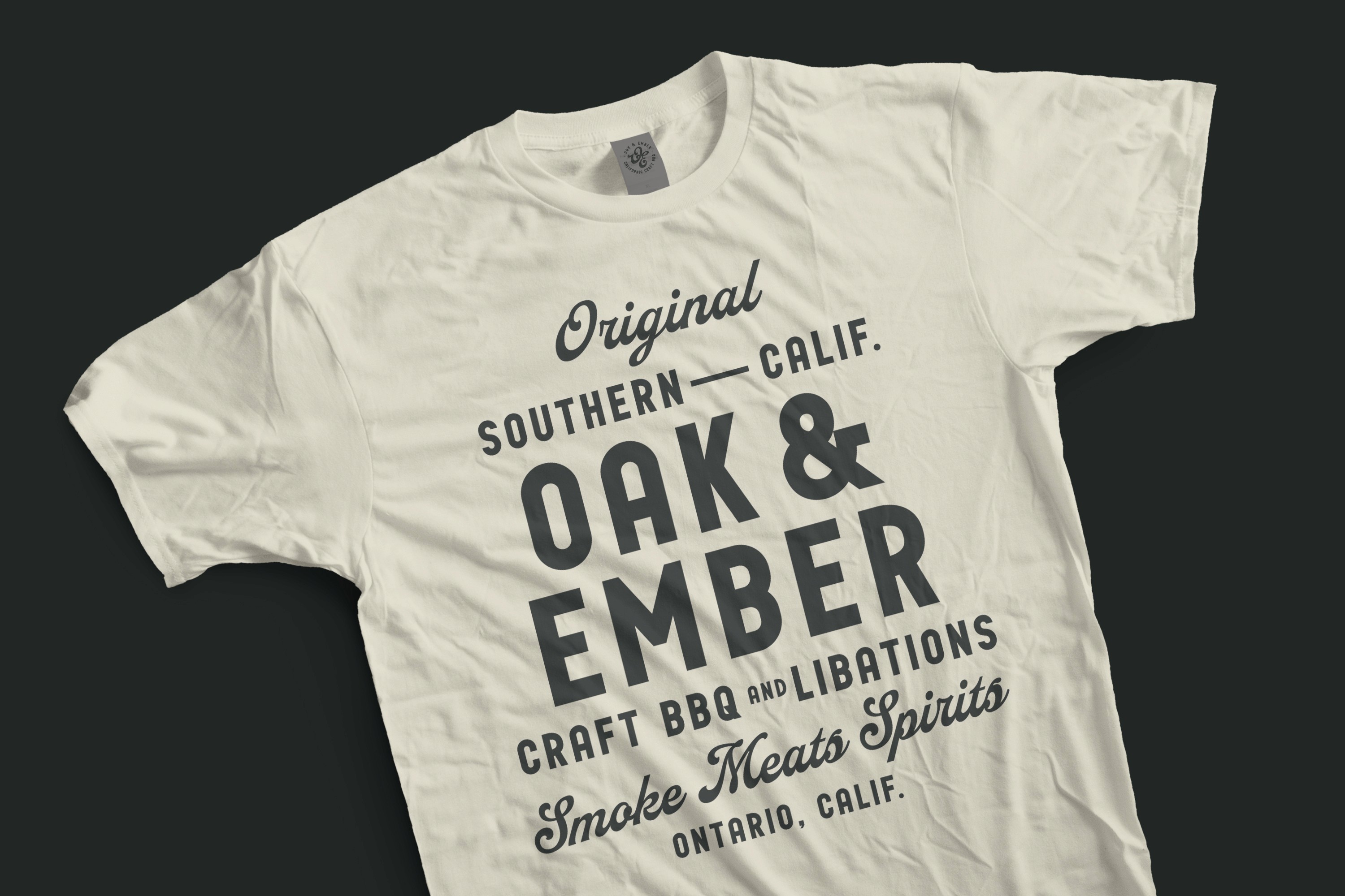 Oak and Ember branded t-shirt design