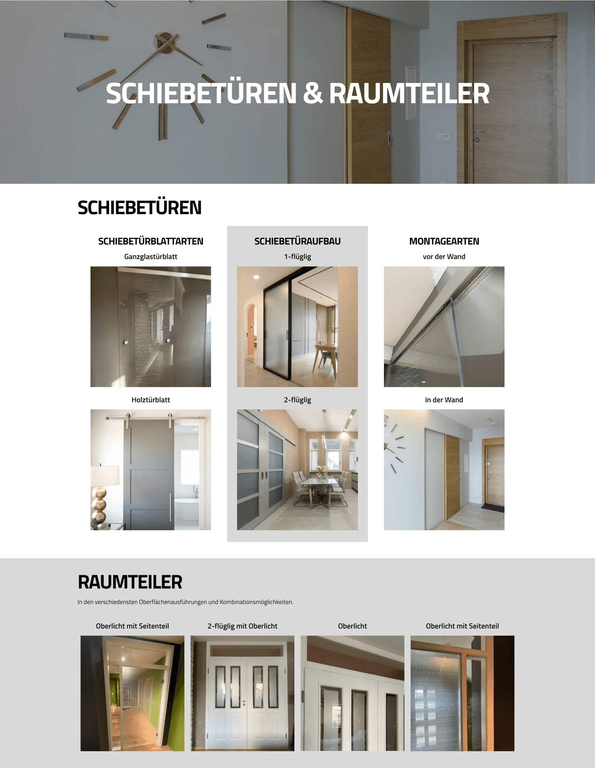 Webseite von Mößmer Türen