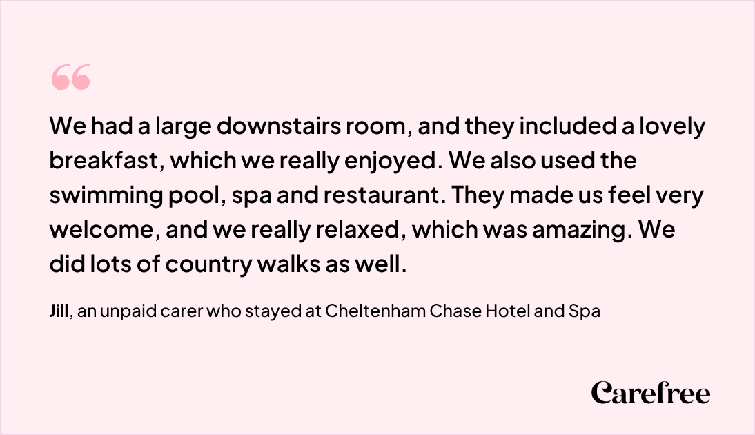 Carefree carer testimonial