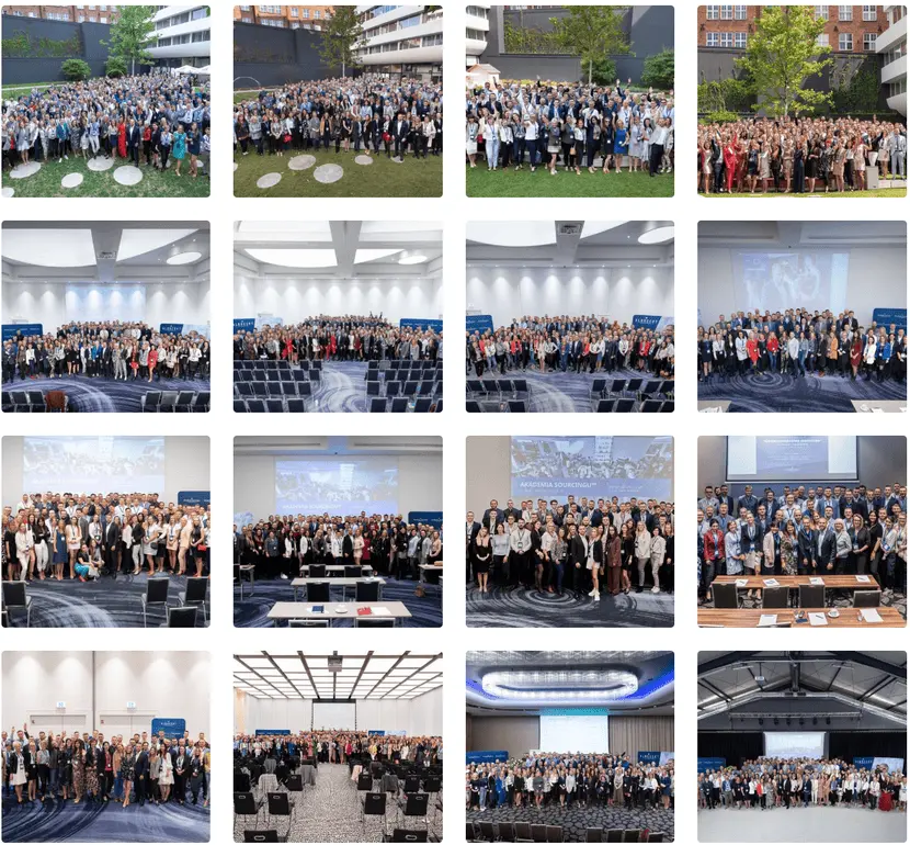 Galeria zdjęć z różnych edycji Akademii Sourcingu prowadzonych przez Pawła Albrechta