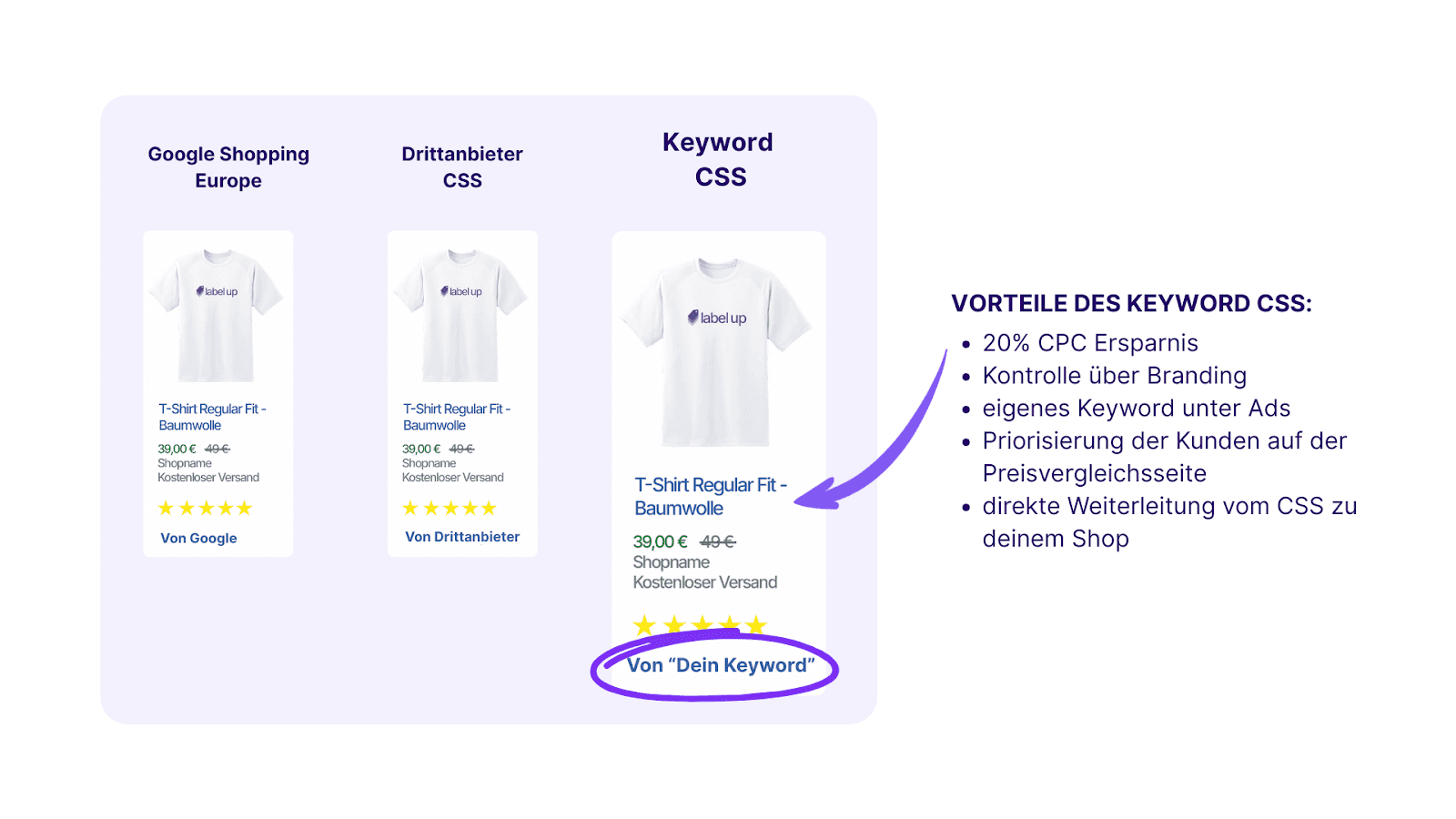 Vergleich von Keyword Google CSS und anderen CSS-Formaten mit einer Liste der Vorteile