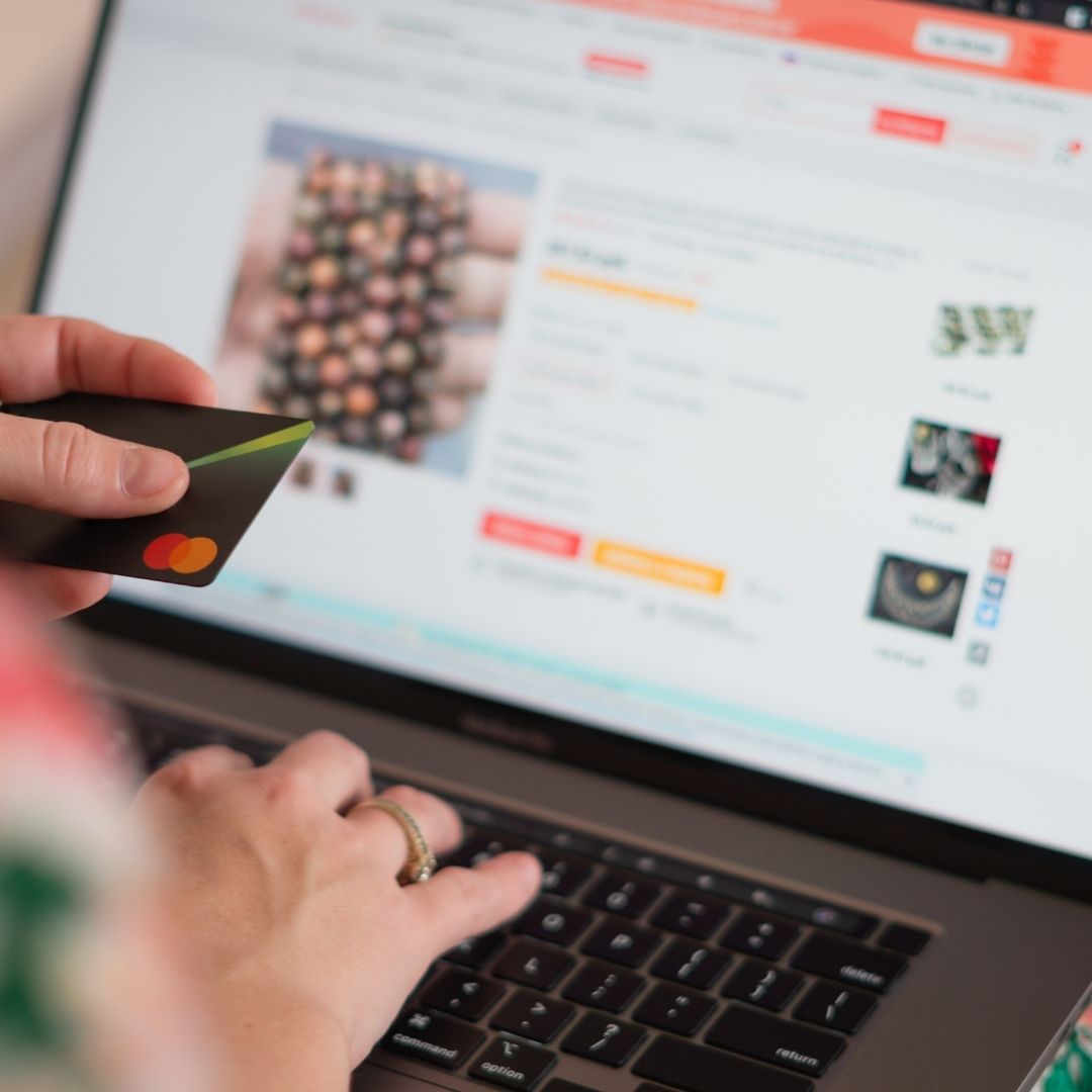 person using laptop computer