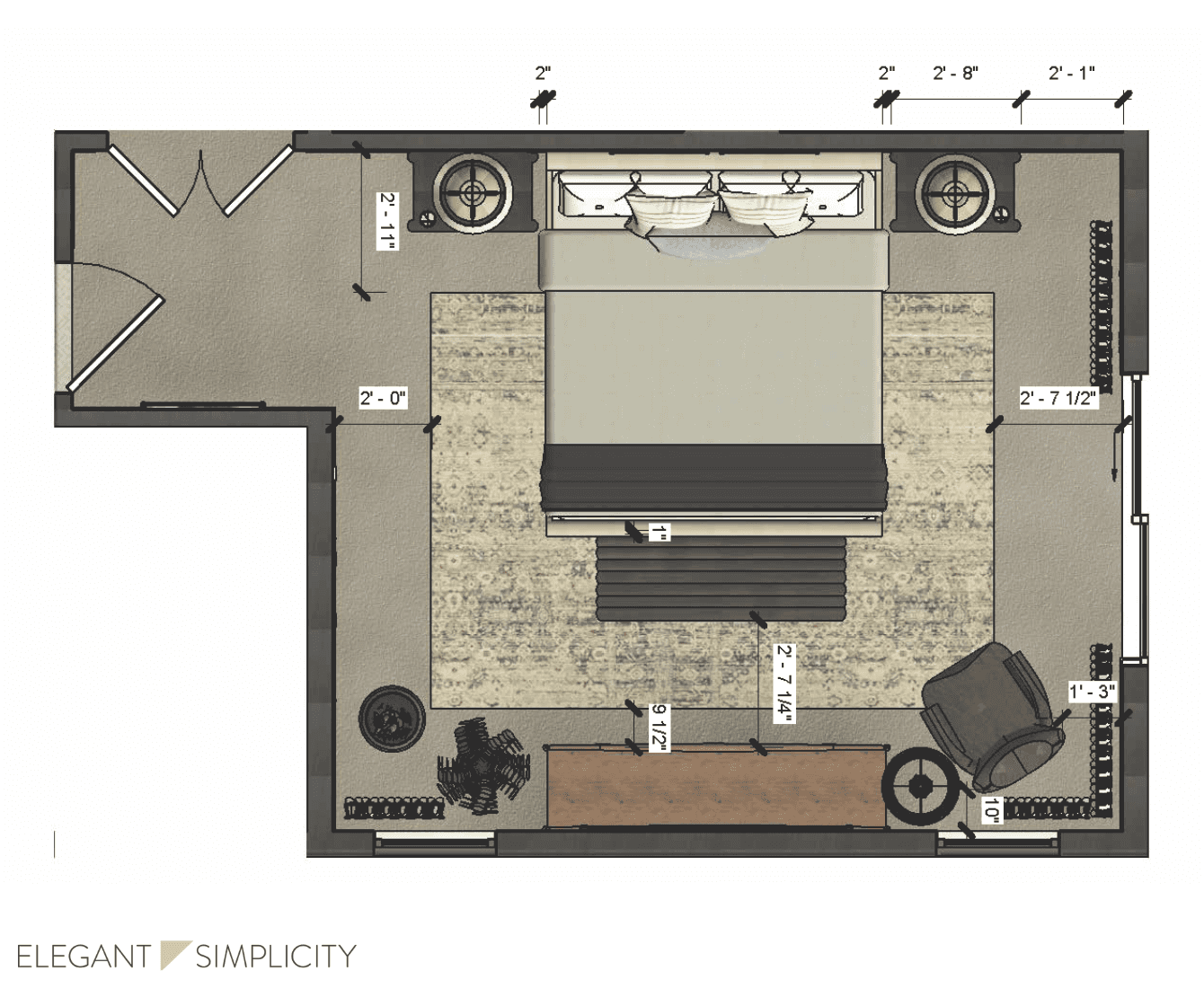 We’re so excited to share details from The Ravensdale House: Primary Bedroom — one of our favorite interior design + remodeling projects in Ravensdale, Washington. 