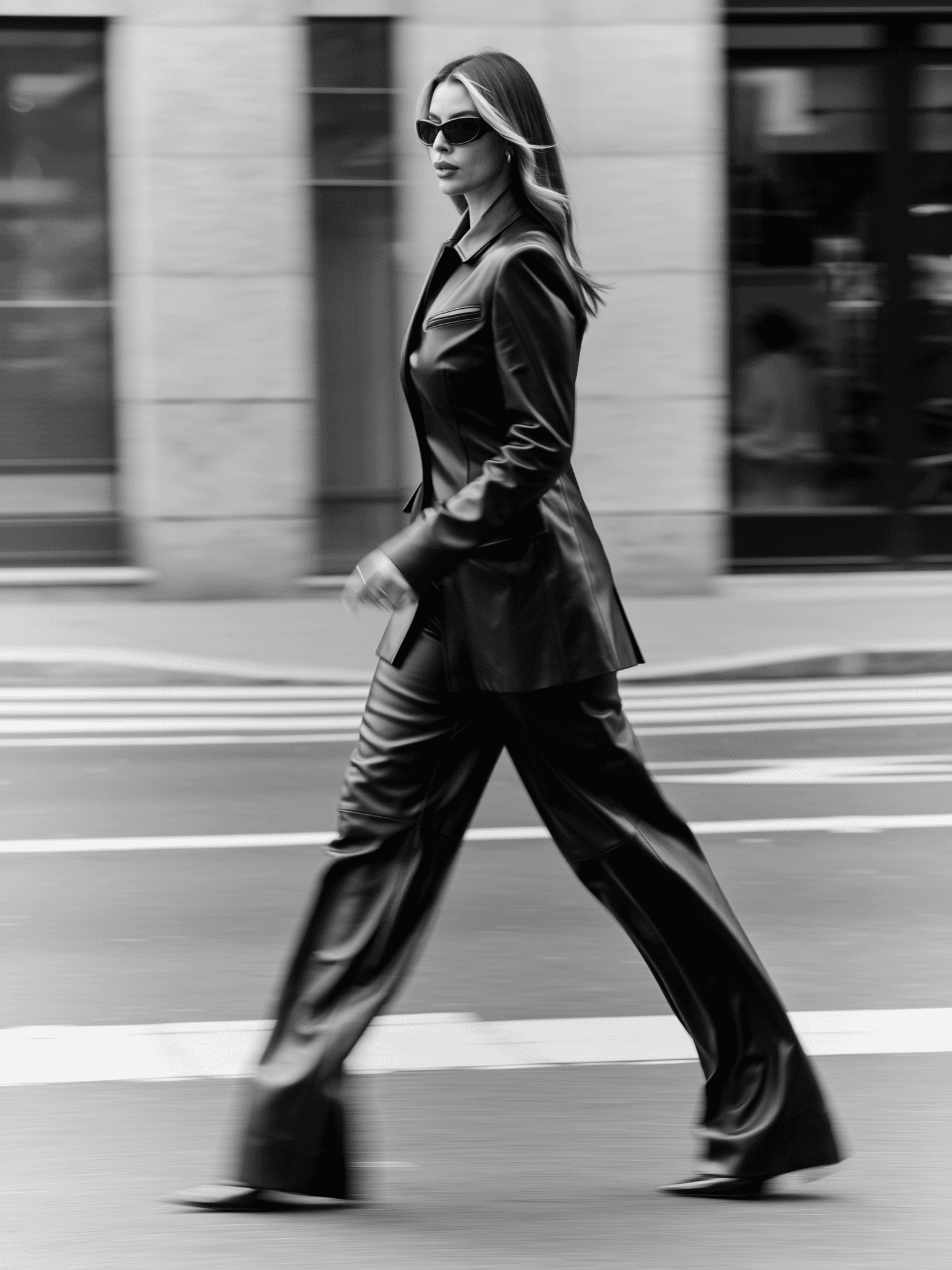 Black-and-white party photo of a smiling man in a check blazer among a crowd.