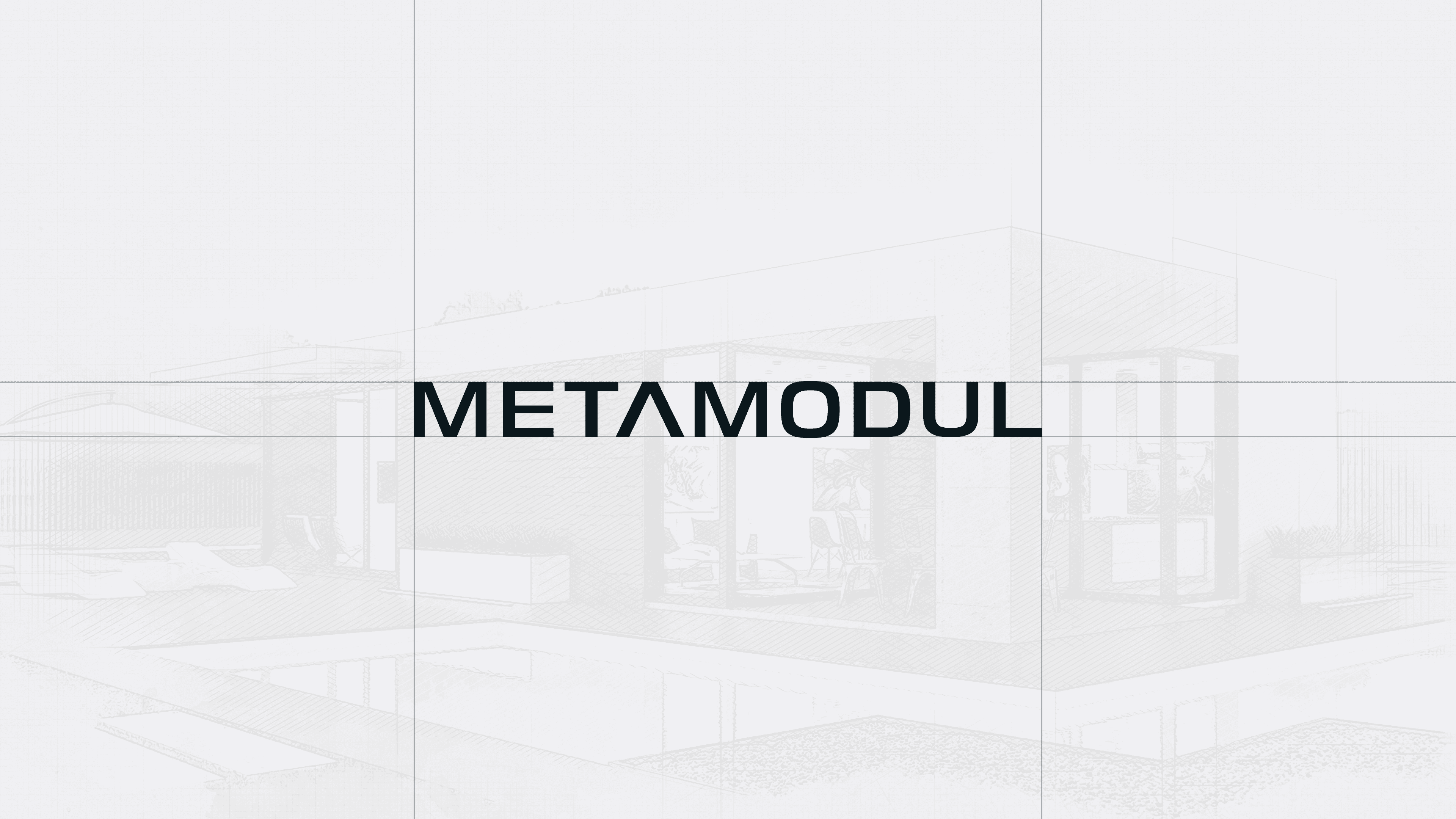 Modular Homes Logo, Modern Construction Logo, Minimalistic Construction Logo