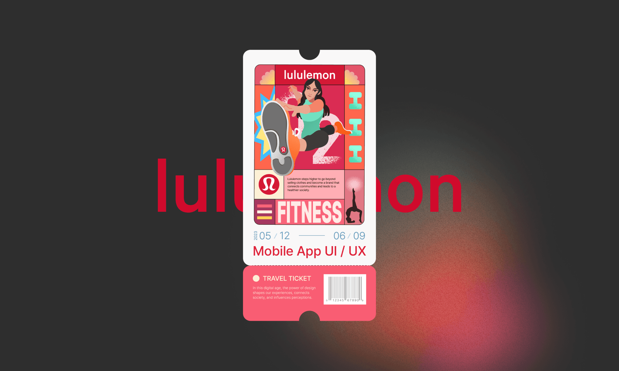 Lululemon designed ticket