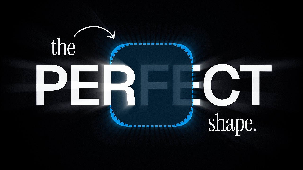 The perfect shape design tutorial thumbnail with selection
