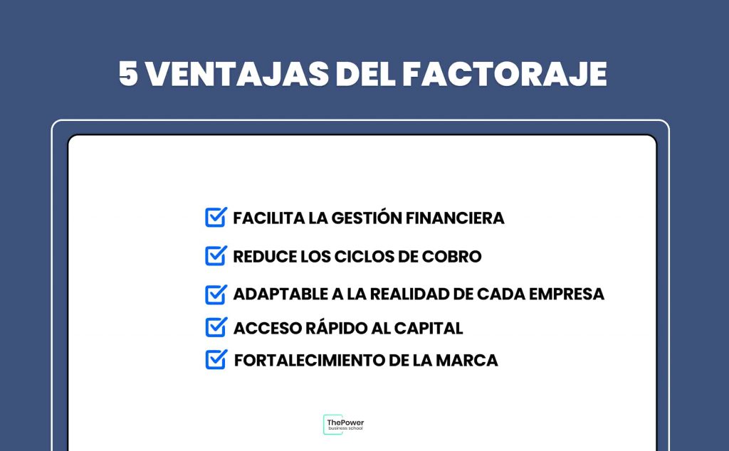 5 ventajas del factoraje financiero