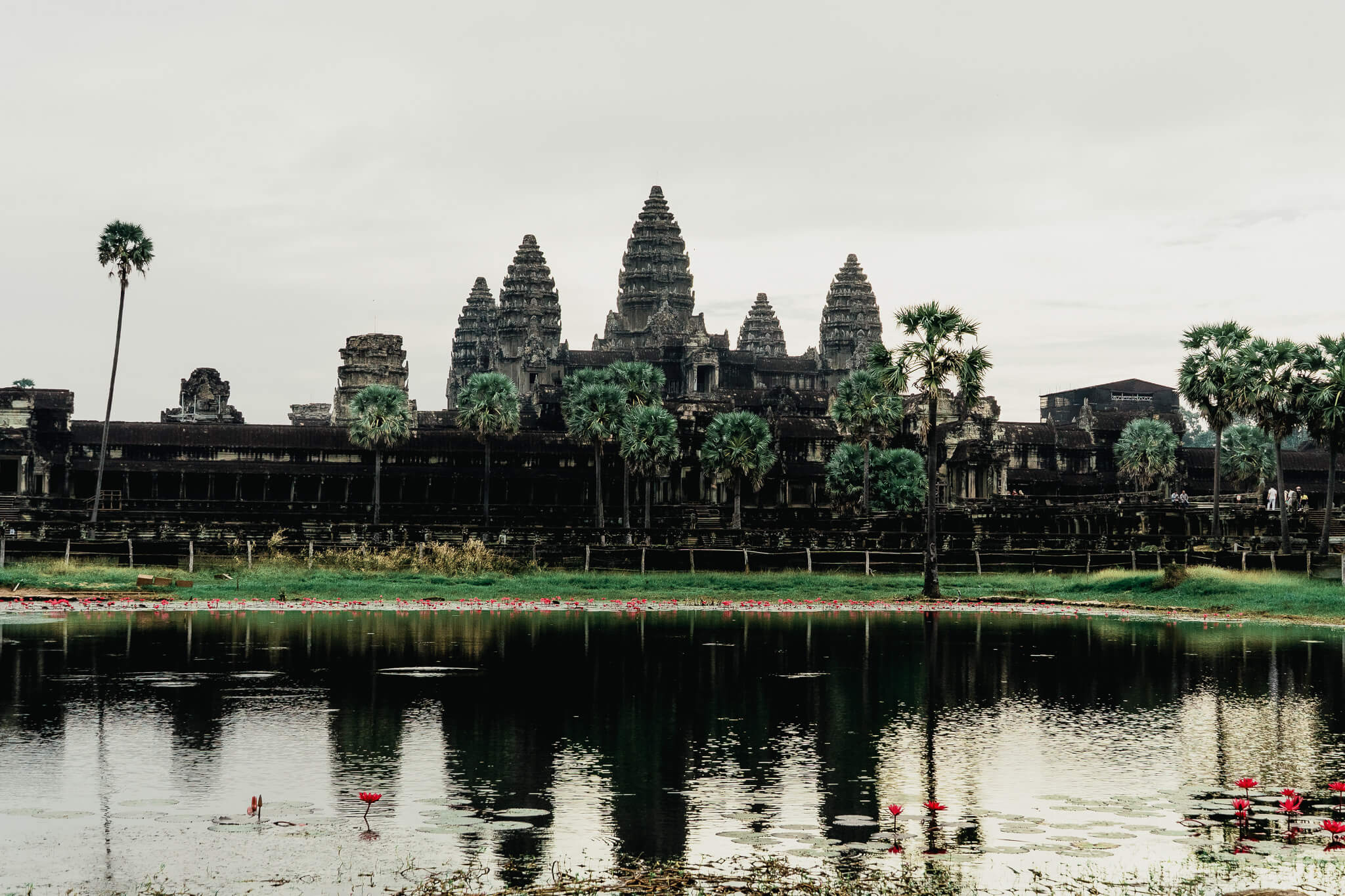 ANGKOR WAT AT SUNRISE, SIEAM REAP, CAMBODIA