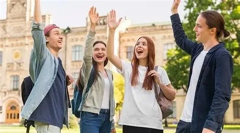 a group of students