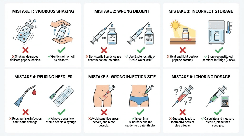 Common fat burning peptide mistakes men make and how to fix them