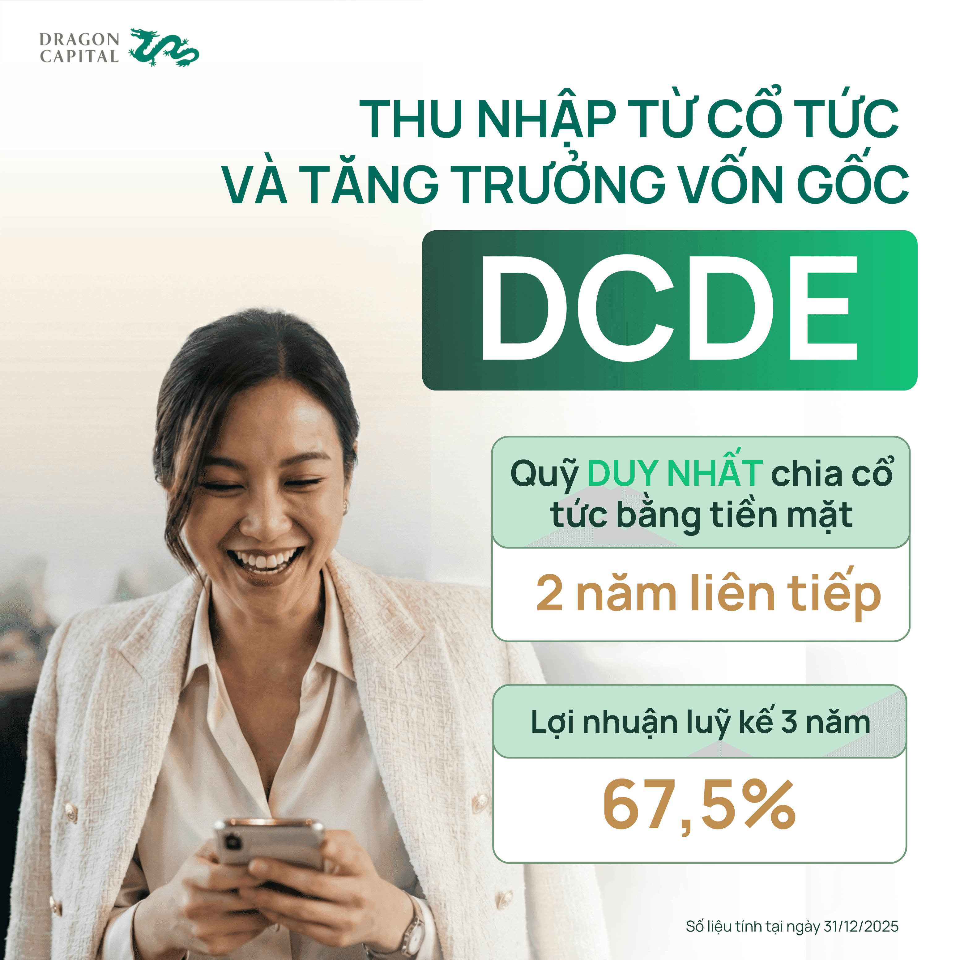 DCDE ghi nhận lợi nhuận lũy kế 3 năm 67,5% tại ngày 31/12/2025