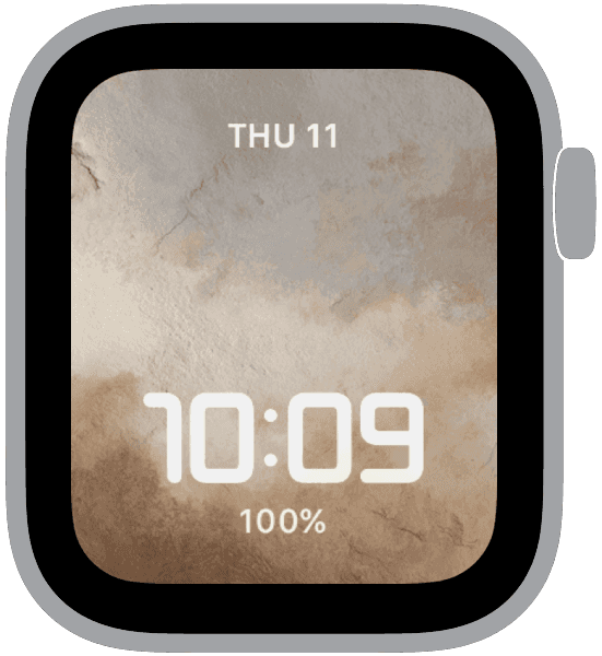 An Apple Watch face from the quiet interval collection