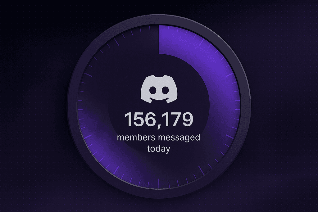 Circular gauge with a purple gradient, indicating progress. The text reads “Phase 2.” Animation shows movement.