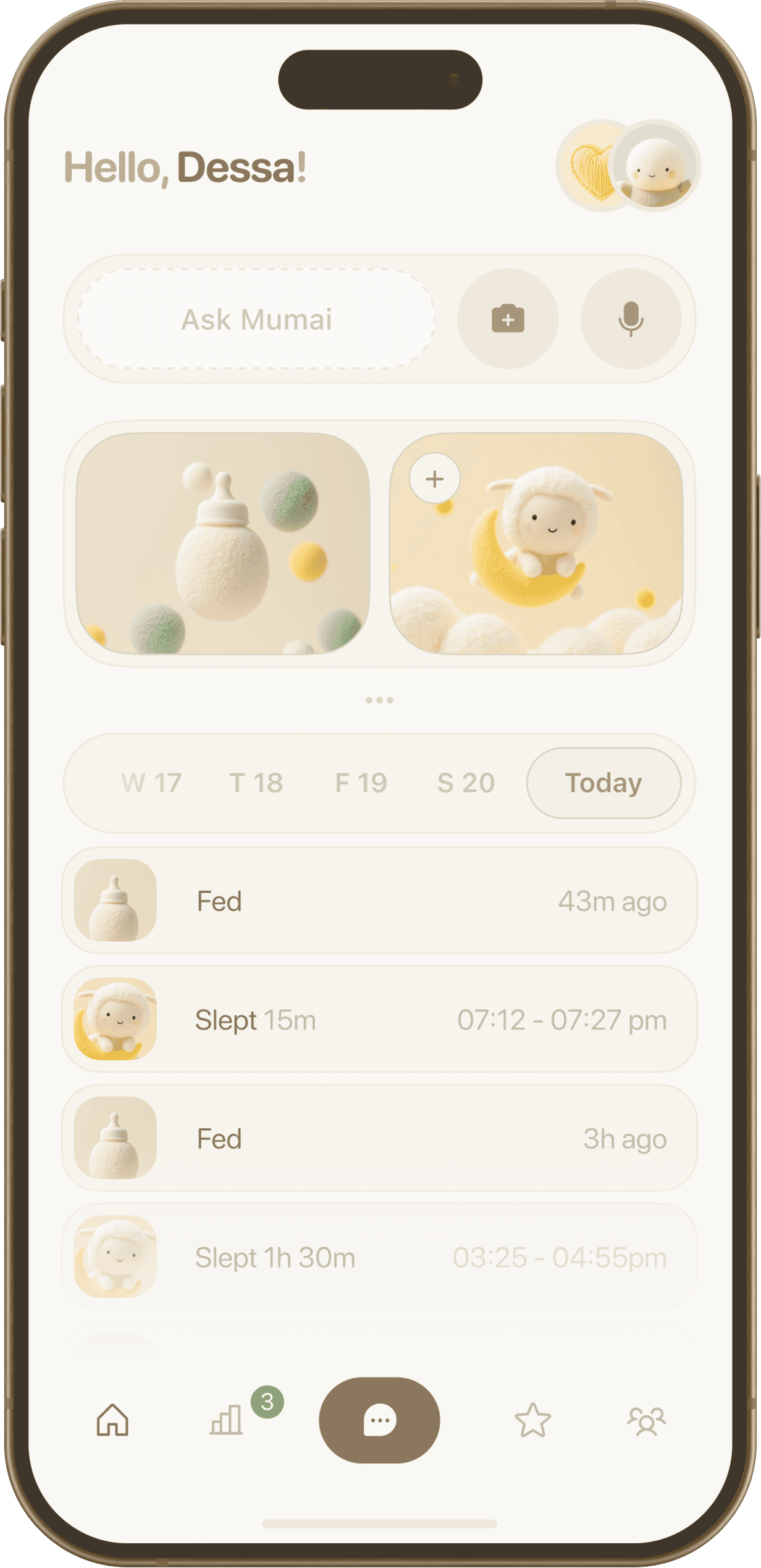 Phone mockup of the Superpower app