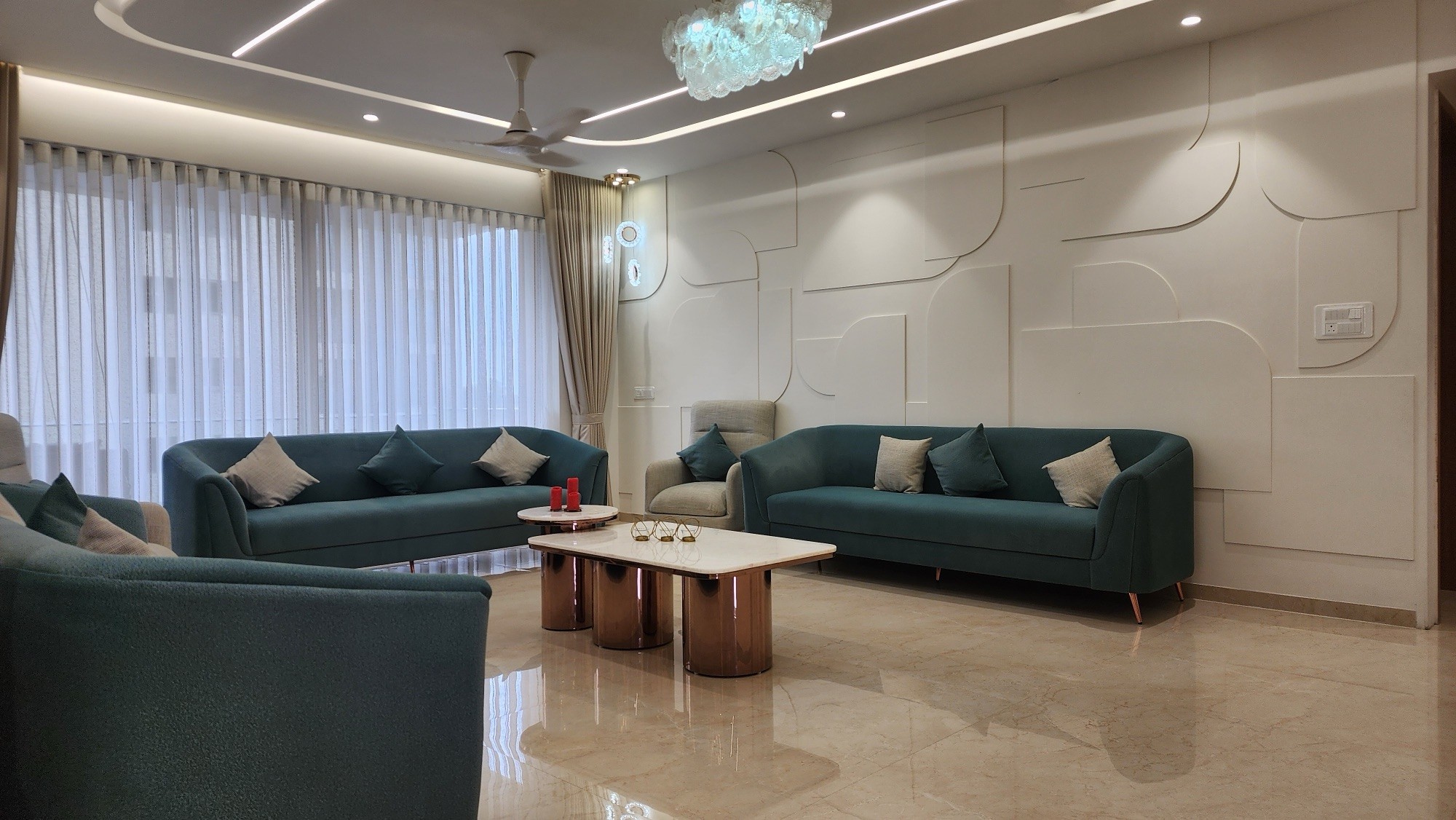 Rushit Nathwani: flat interior by The Auura, photo 2