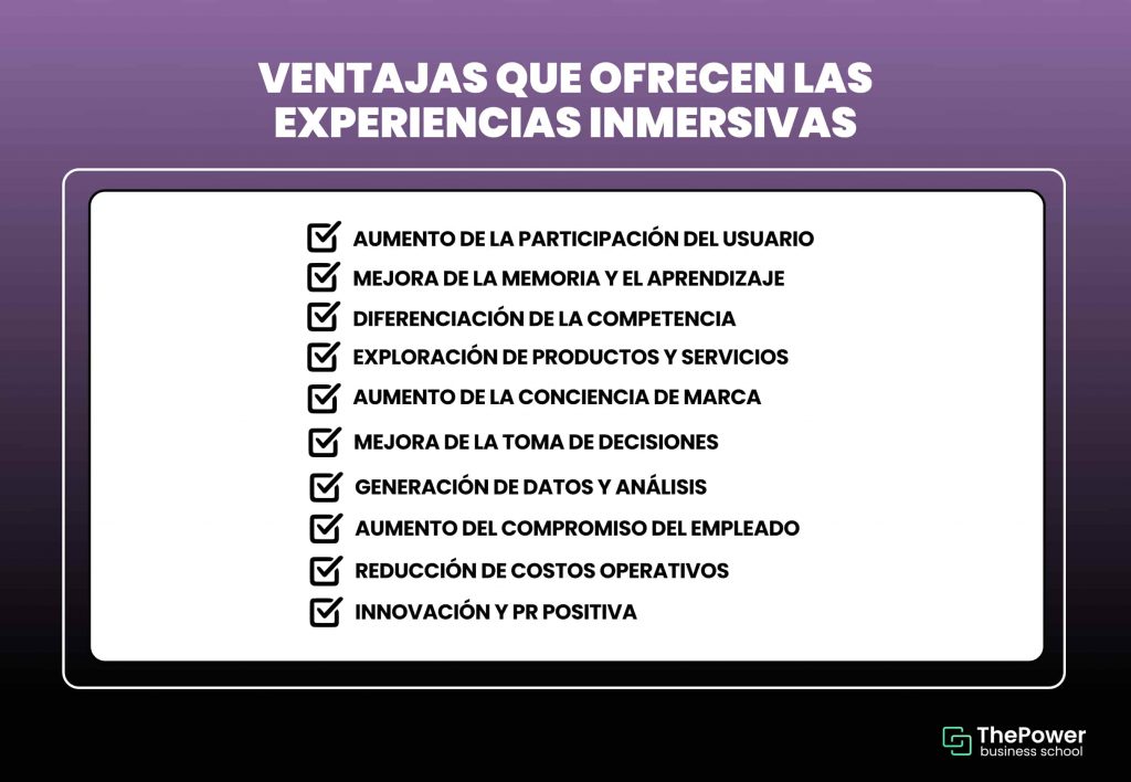 Ventajas que ofrecen las experiencias inmersivas
