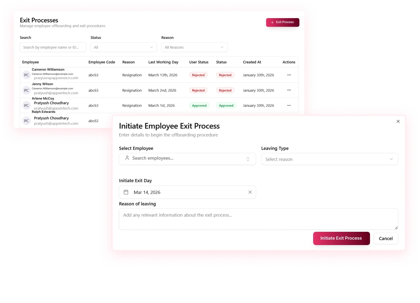 Go Employee Exit Process