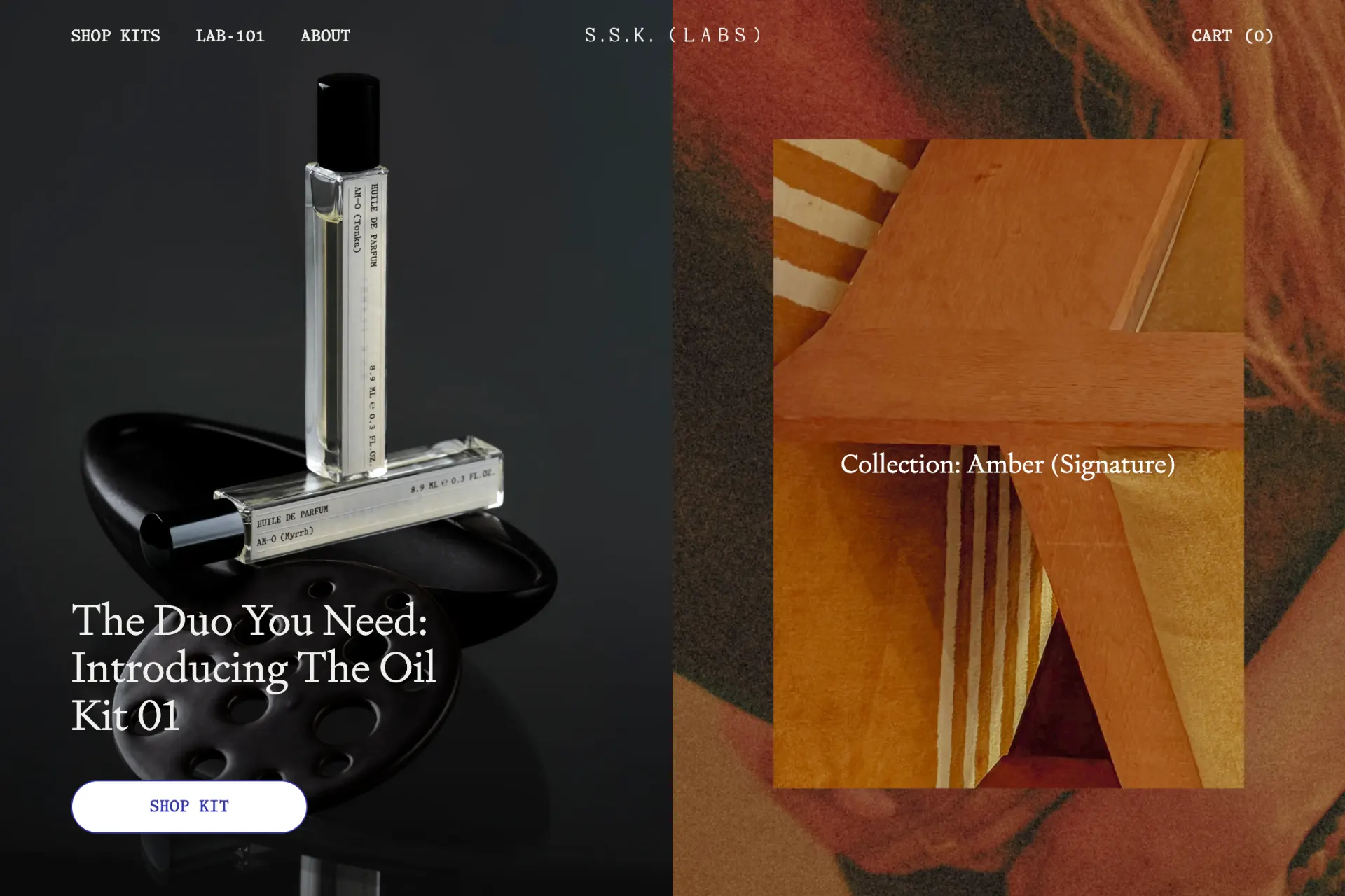 Screenshot of S.S.K. (LABS) website