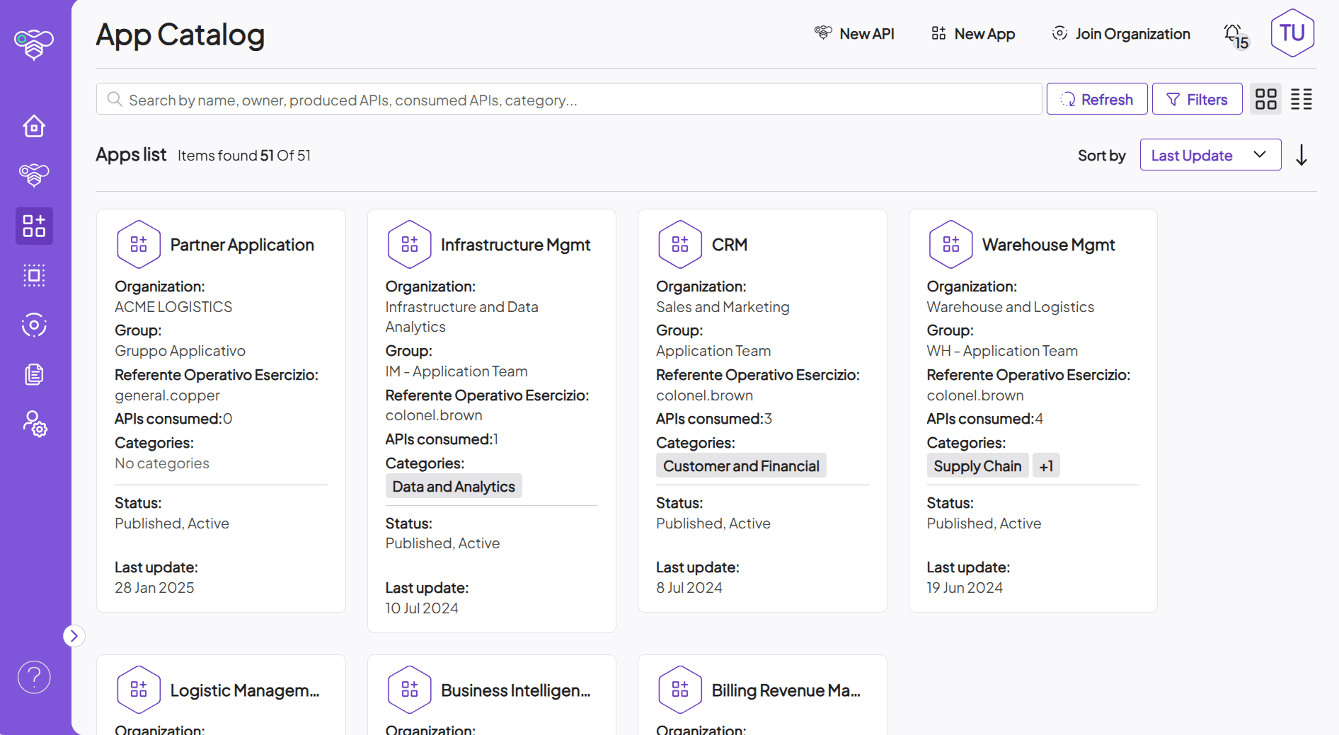 ApiShare App catalog