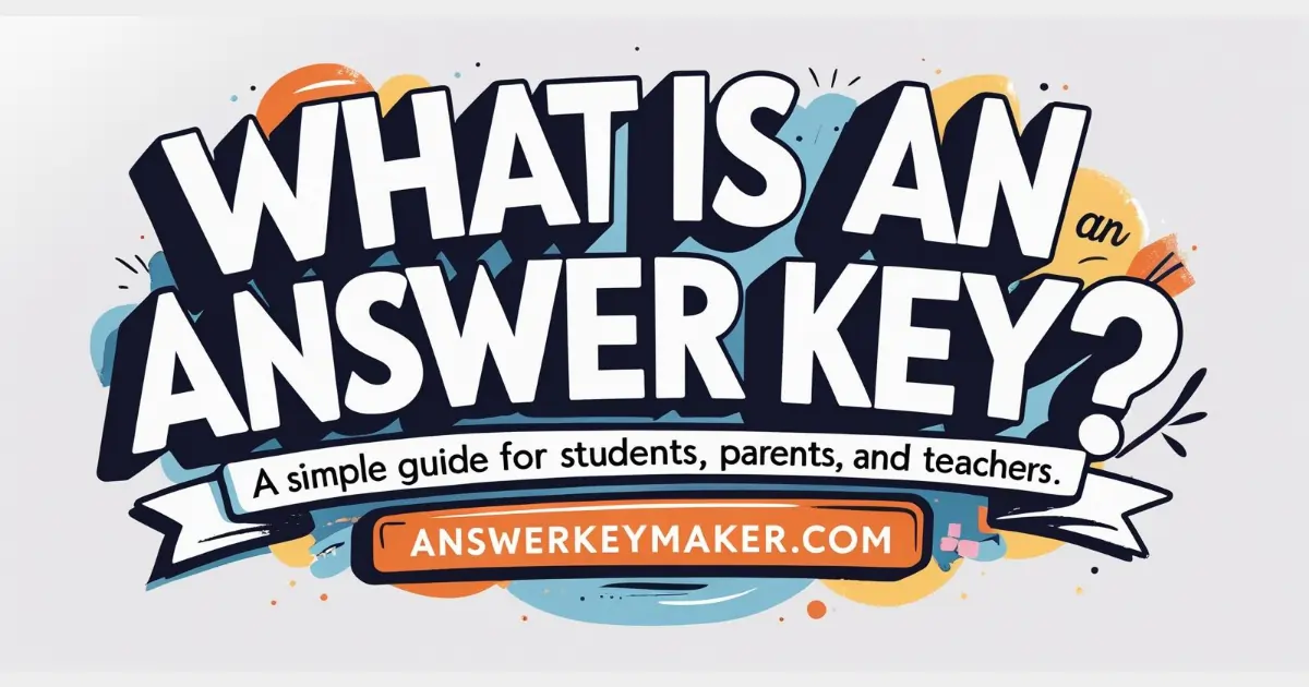 What Is An Answer Key