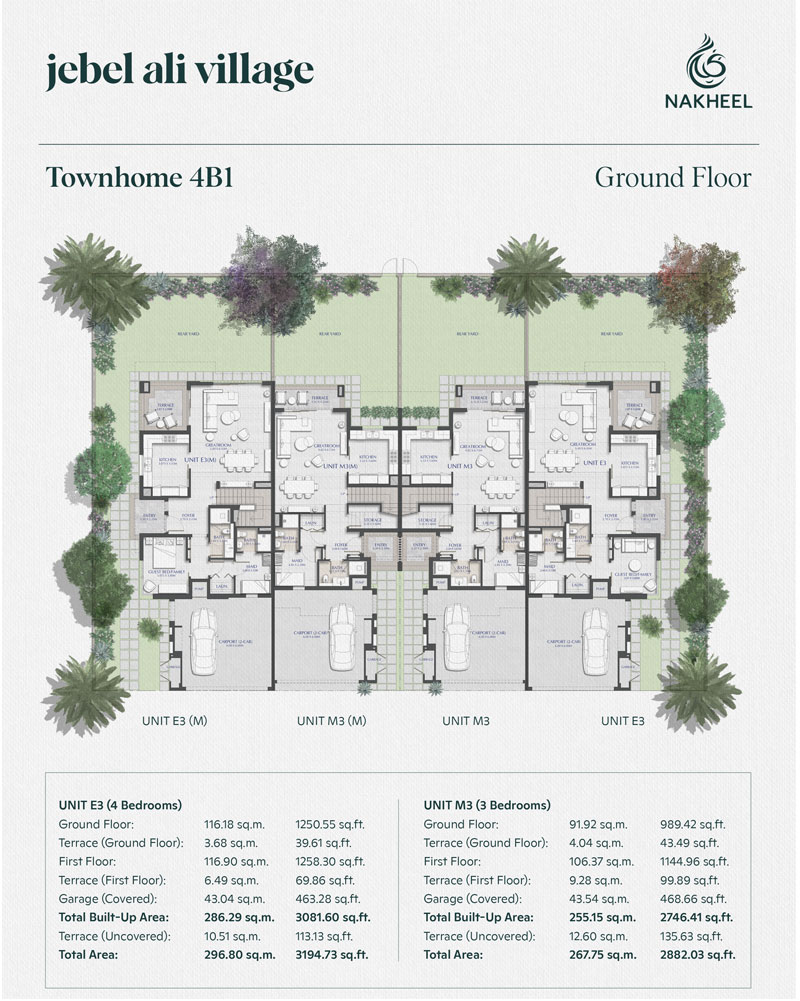 Jebel Ali Village Townhouses 3BR