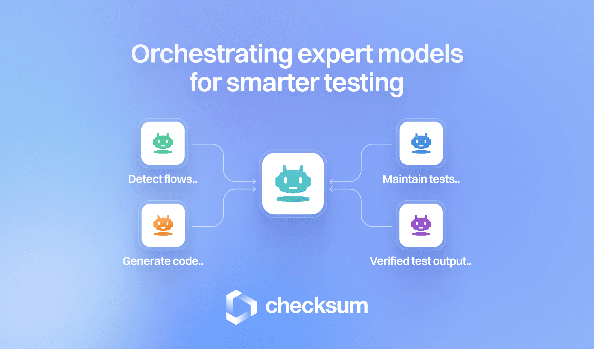At Checksum, We generate end-to-end tests using AI models trained on real user sessions. building our own LLM agent system is a first-class priority; this is a core part of how our product works. We started by training main LLM models, but very quickly we saw that thinking on the problem from a LLM system perspective, where different models at different sizes work together allows us to push the envelope much further and faster.