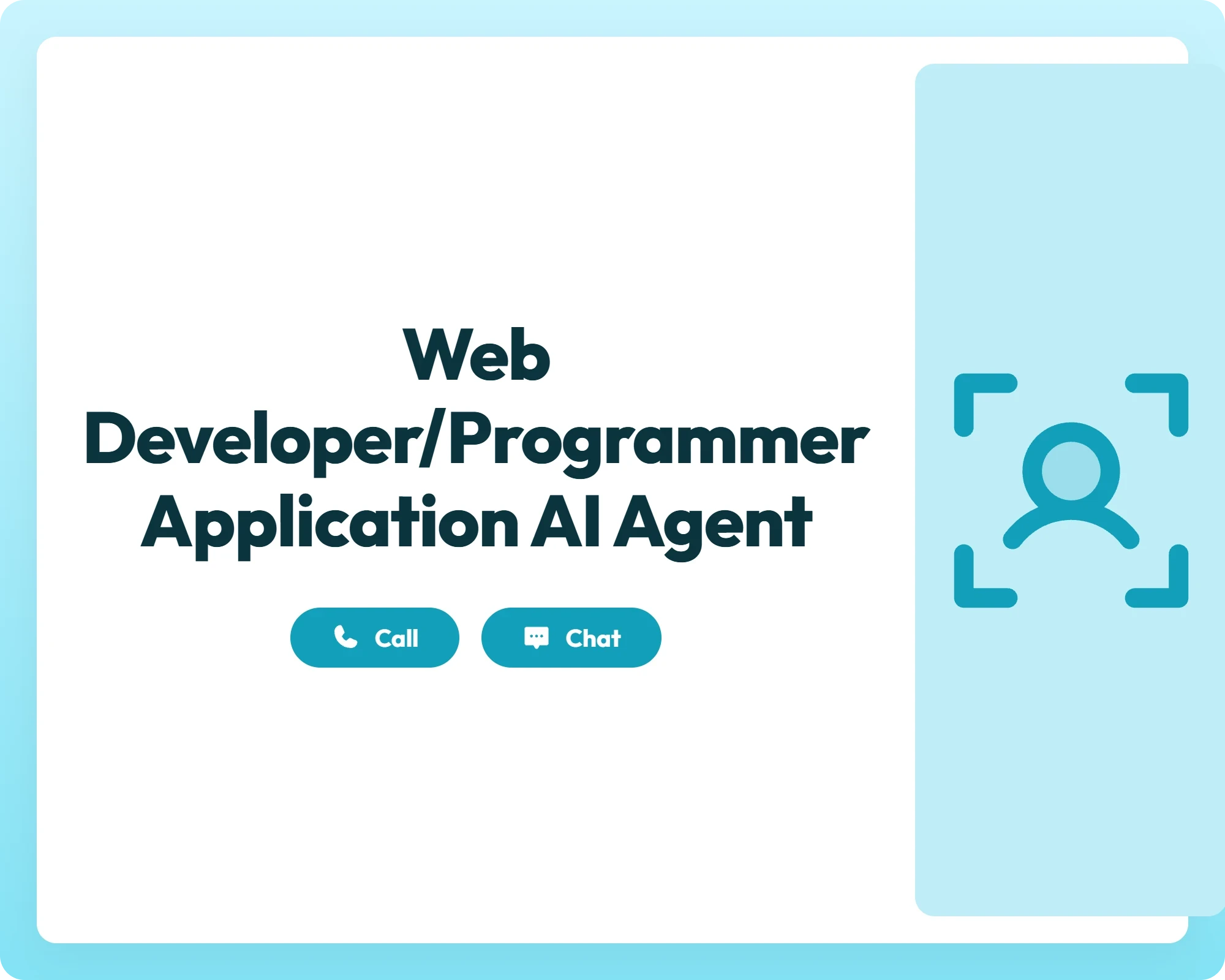 ai job application agent supporting web developers with call and chat tools