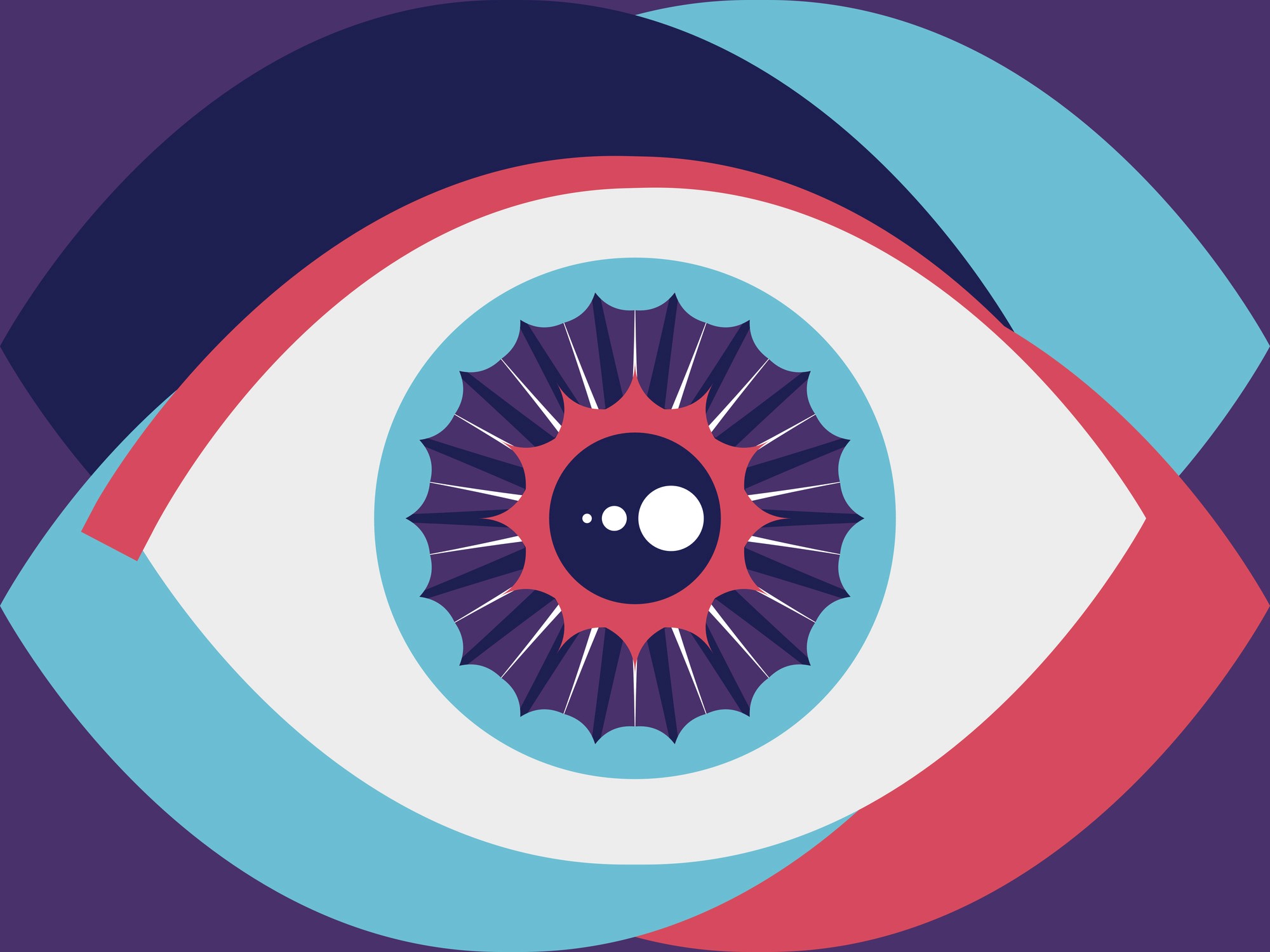Colorful eyeball Illustration