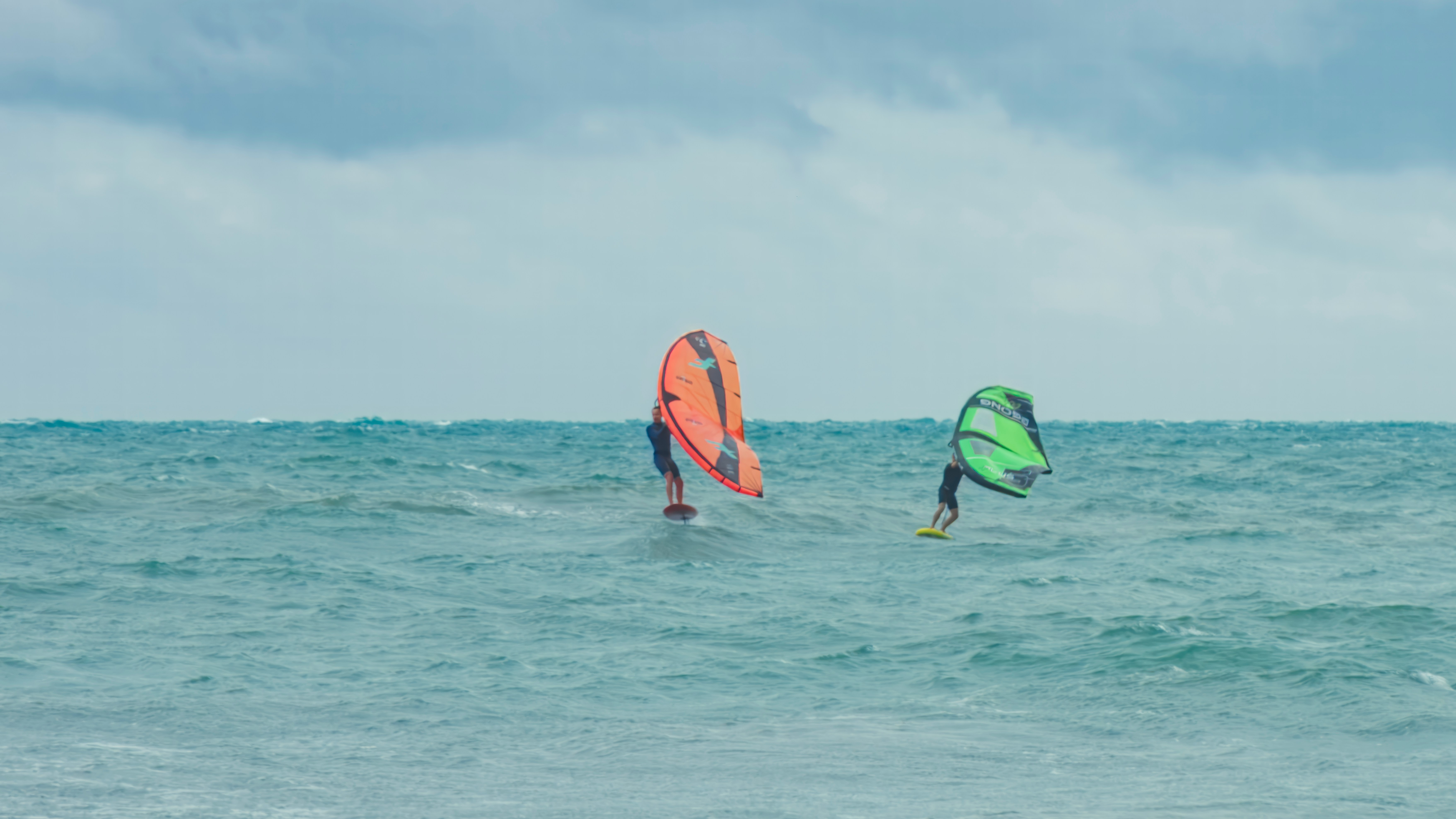 A man surfing