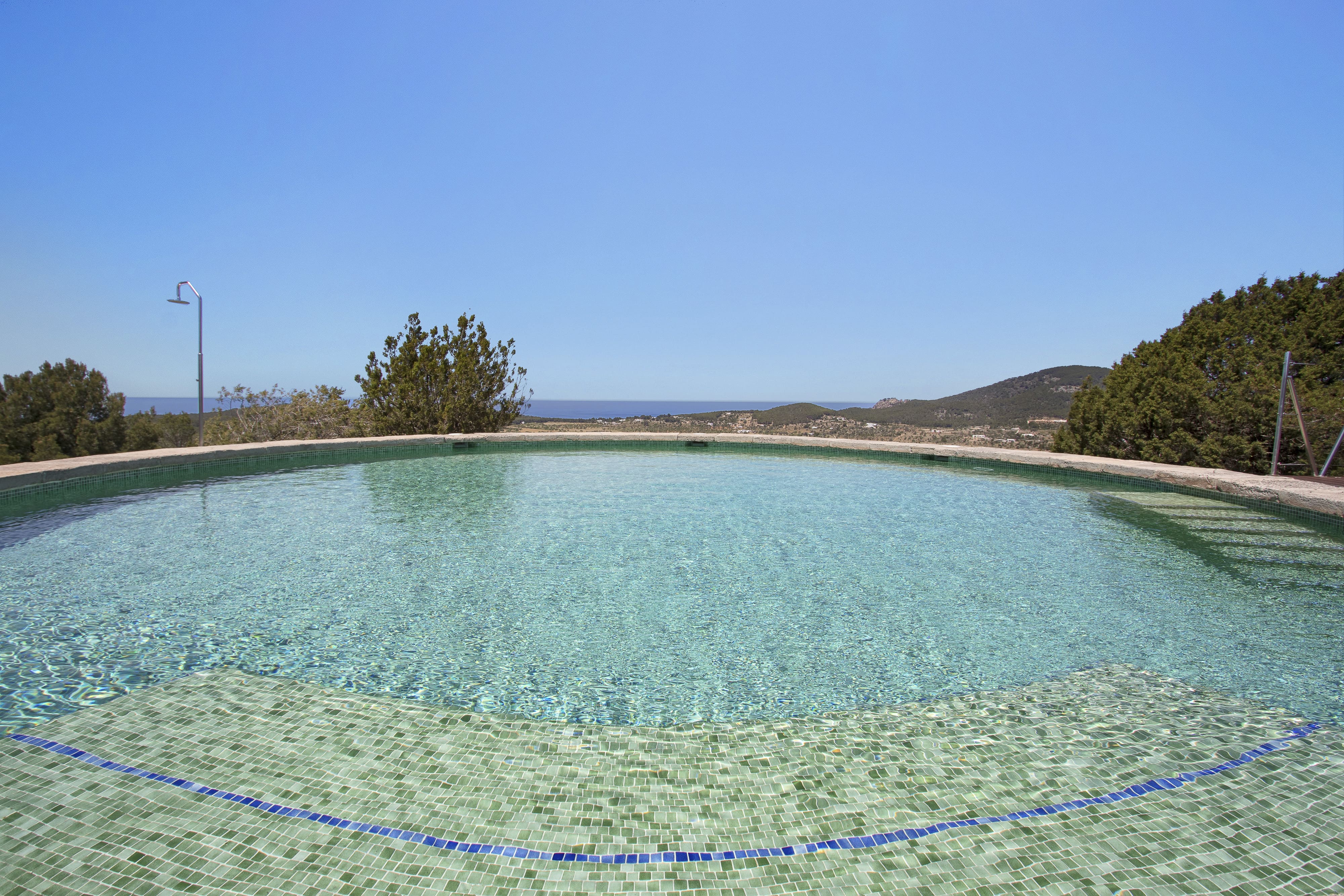 Round Swimming Pool with Sea Views