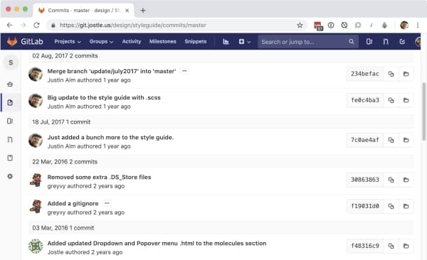 Style Guide repo on Jostle’s Gitlabs