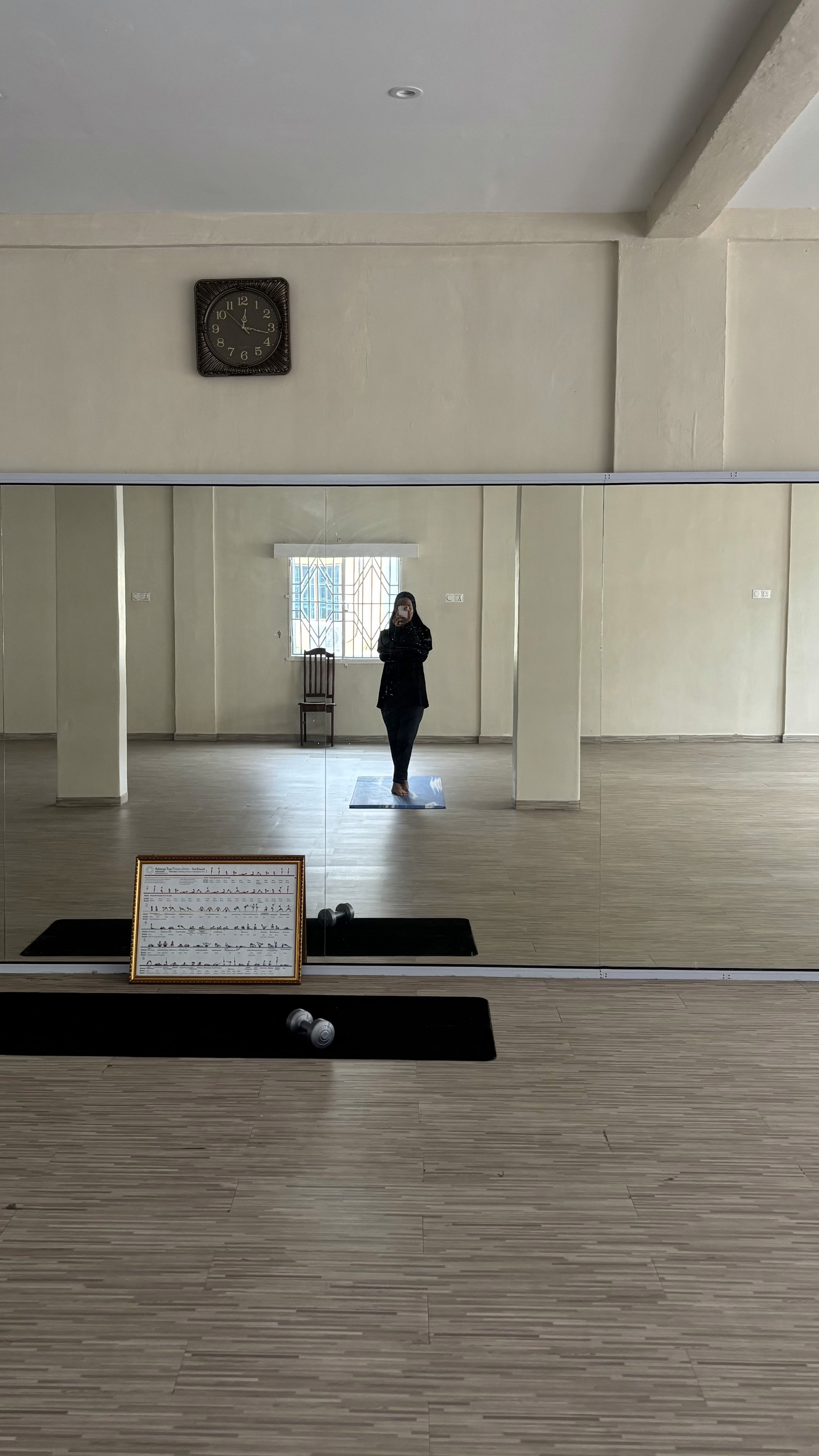 Self-potrait before yoga