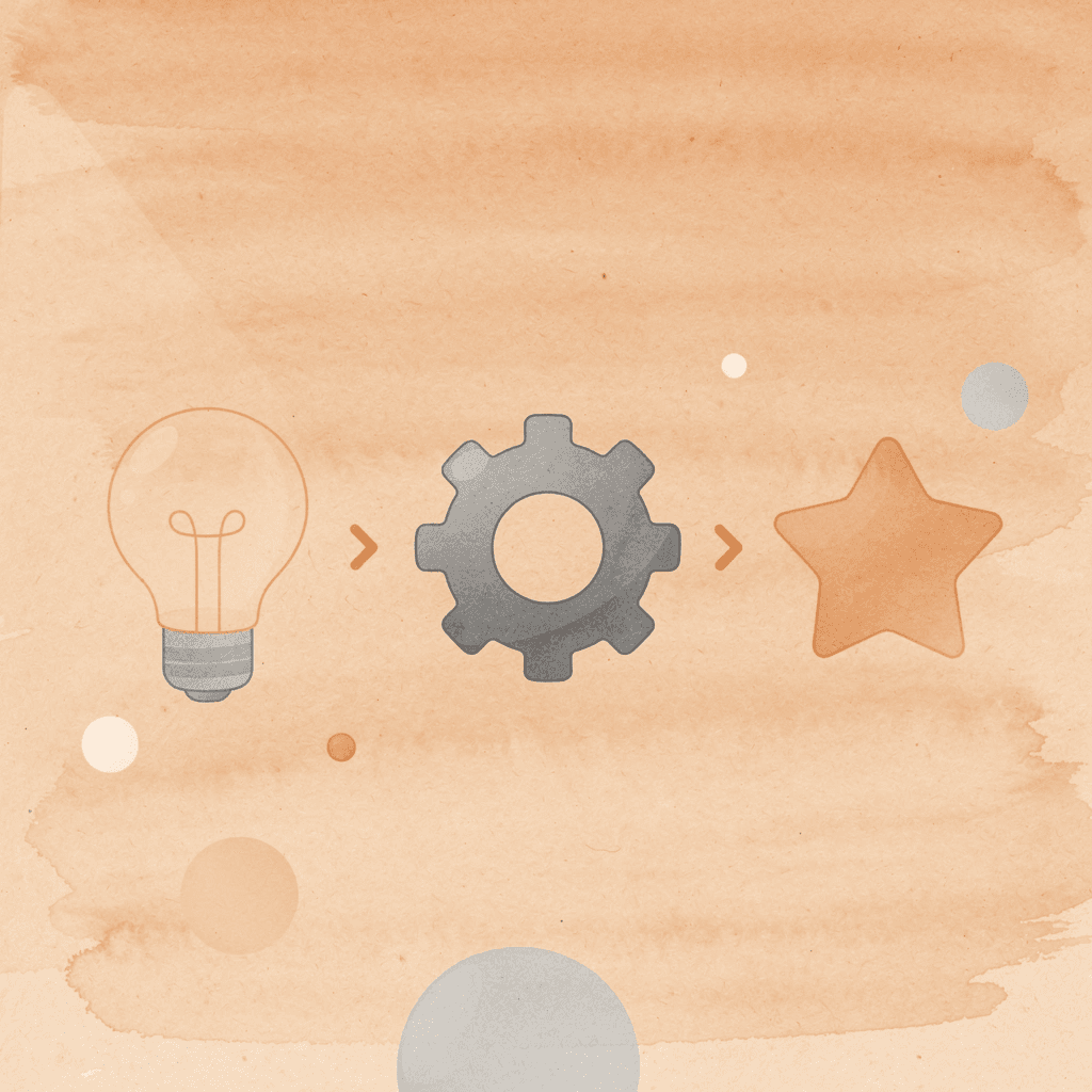 Three-step SEO validation process icons