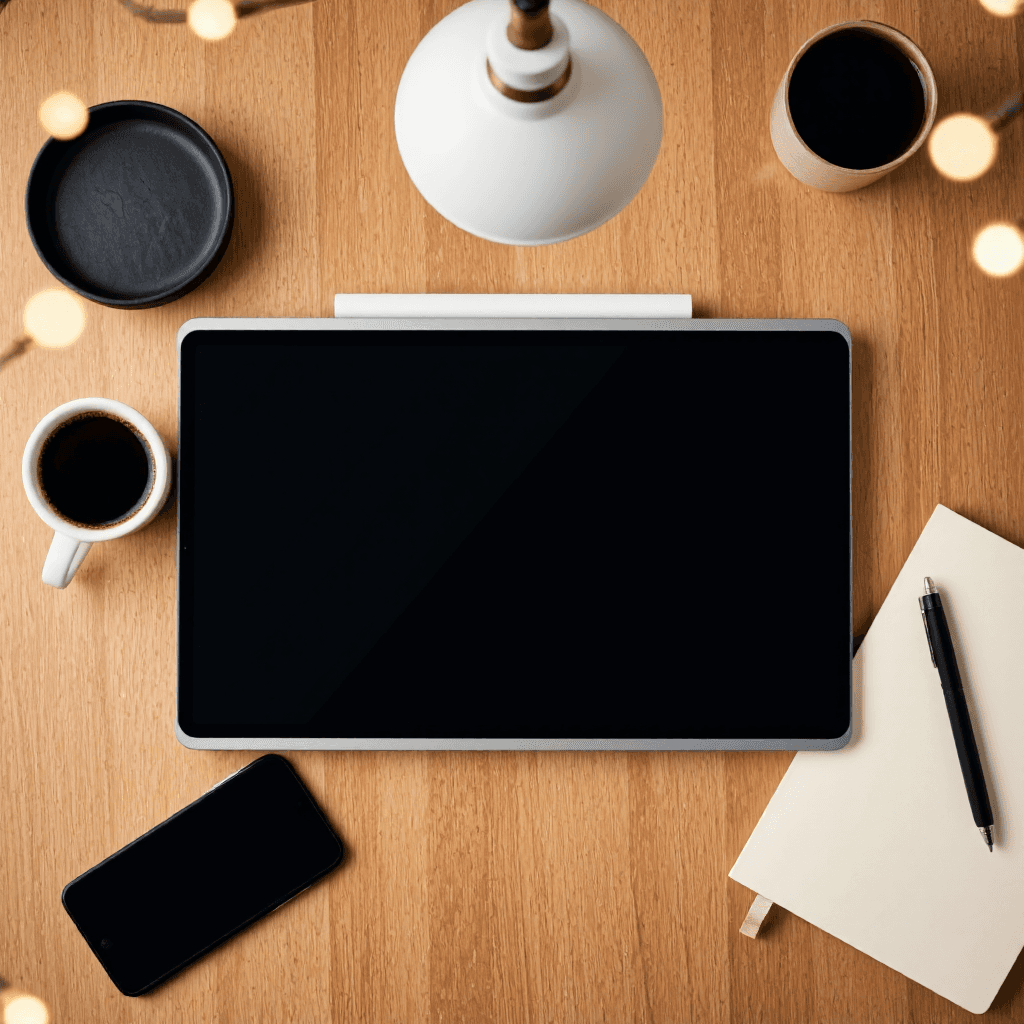 product photography of tablet