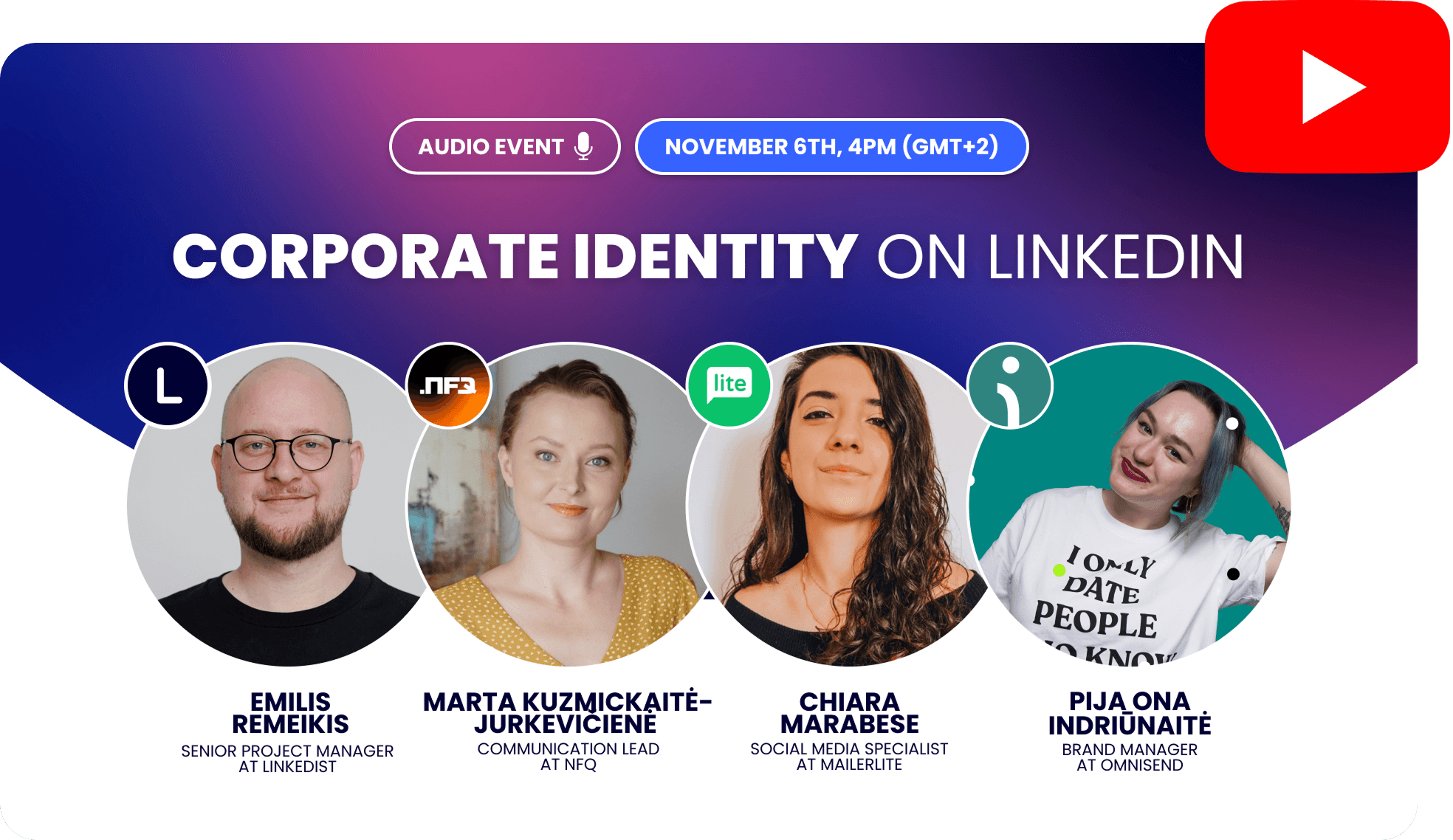 Youtube recording: Corporate Identity on LinkedIn