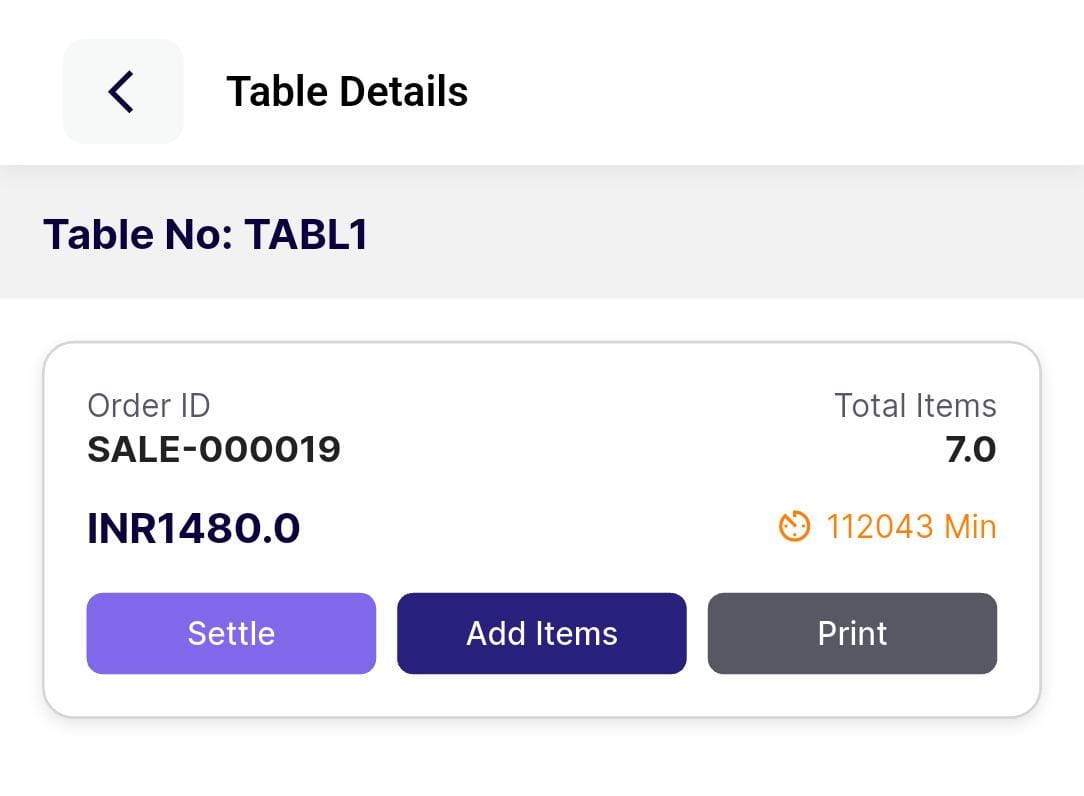 ERP billing screen to start selling, manage orders, and process invoices instantly.