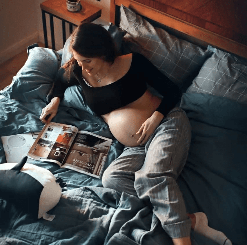 Relaxed in-home family session in San Diego.