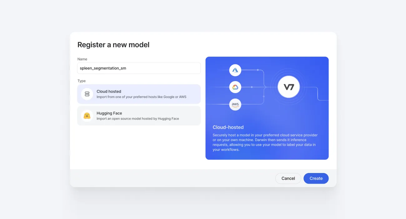 registering new model in v7