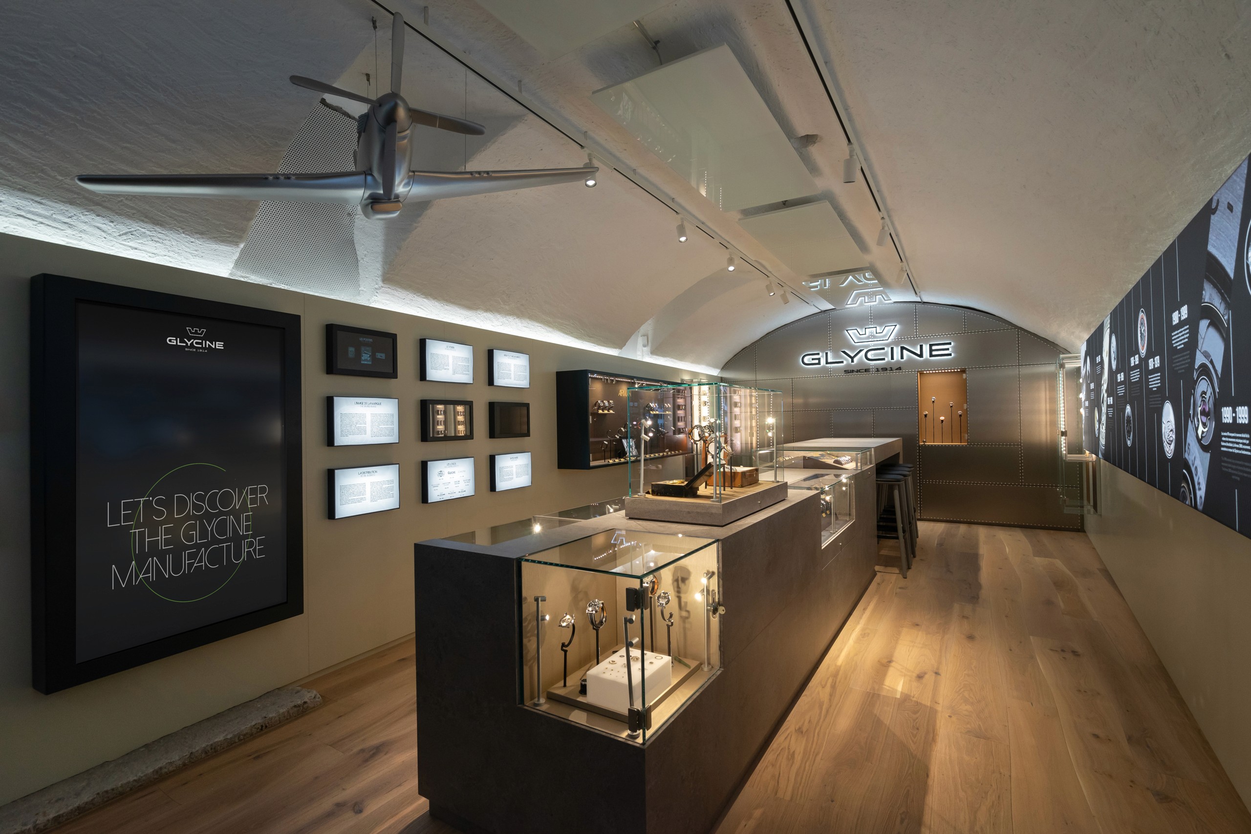 Main Entrance for Museum Glycine Watches design Concept in Biel Switzerland 