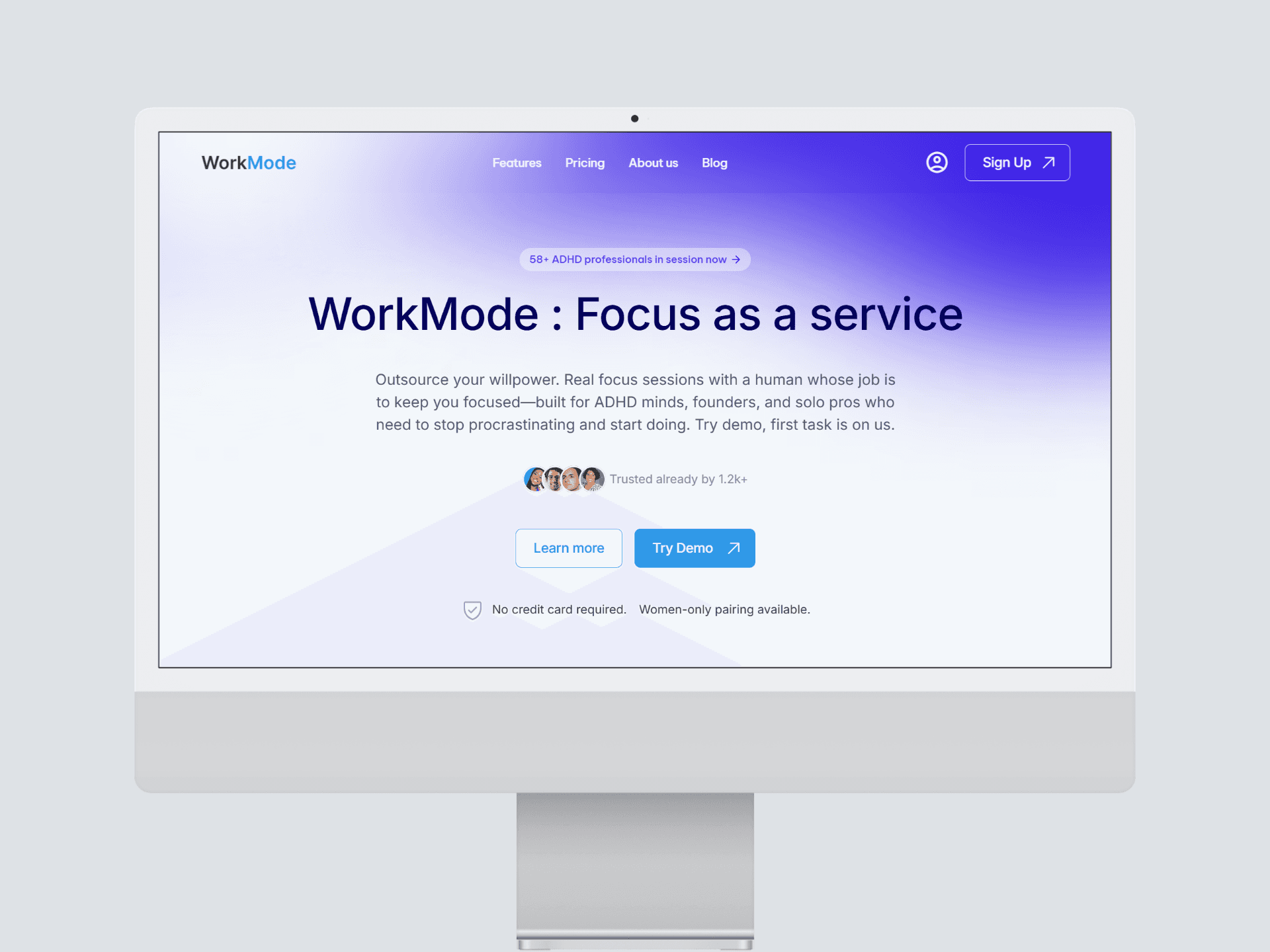 productivity startup screens