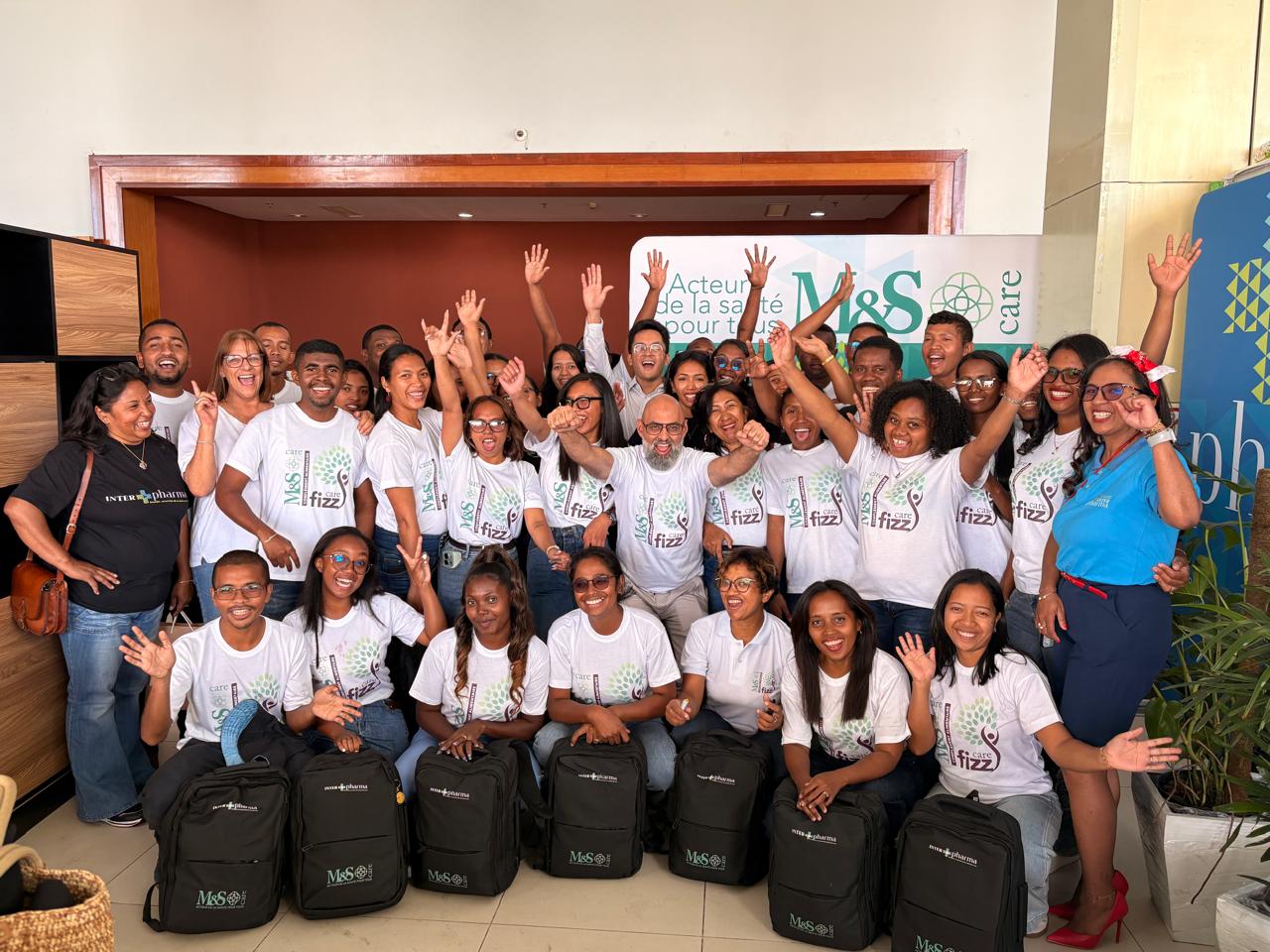 équipe interpharma x M&S care CCI Ivato Madagascar