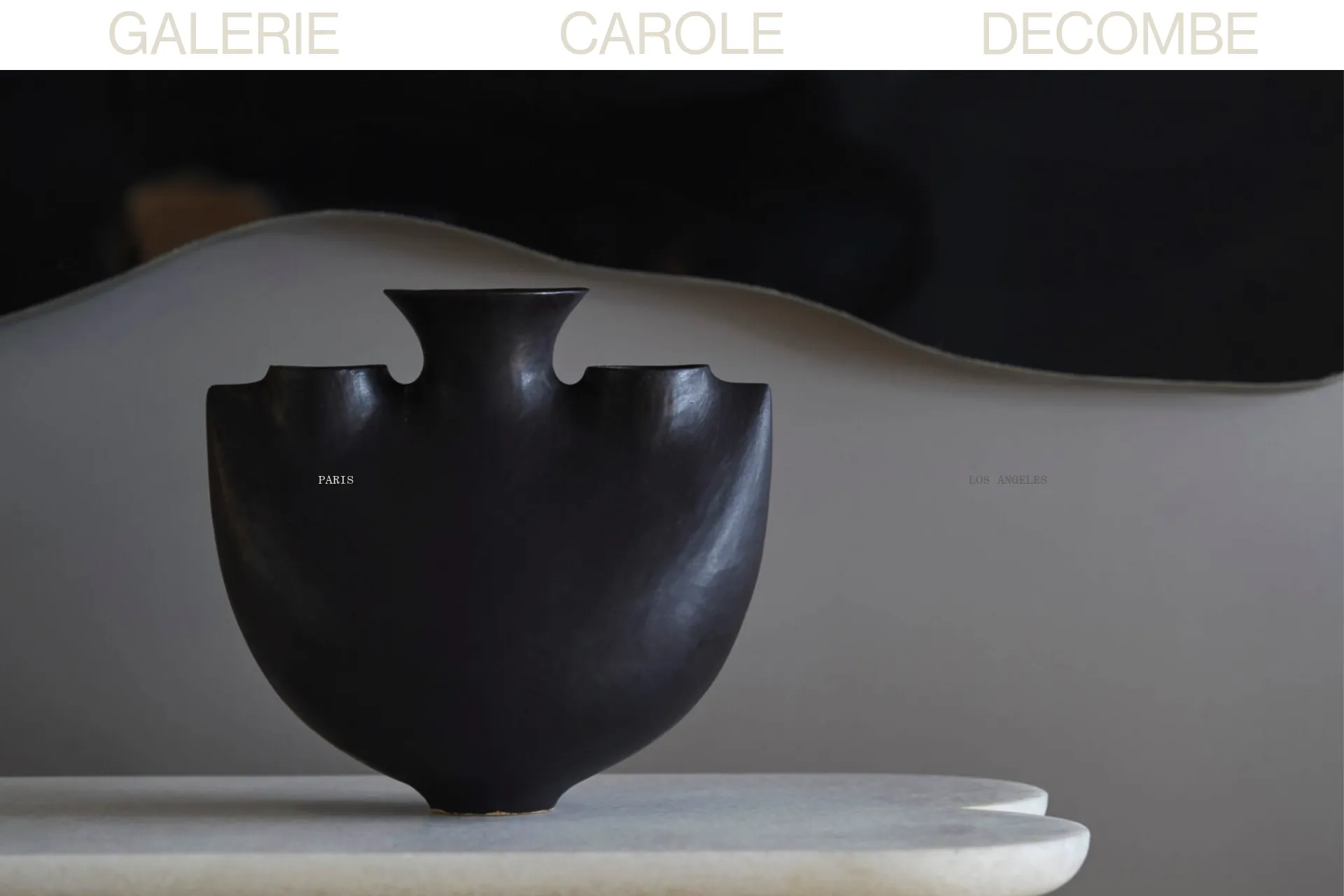 Screenshot of Galerie Carole Decombe website