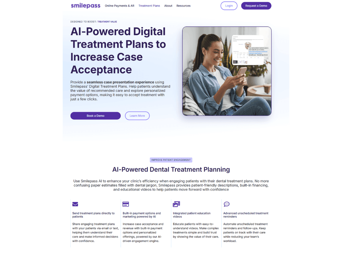 Smilepass Homepage of Website