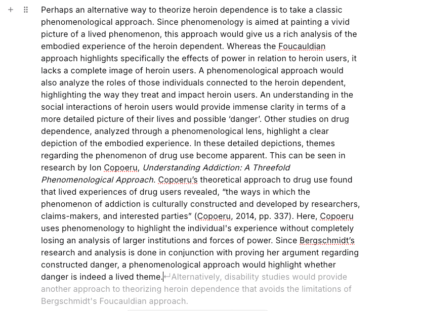 Jenni AI paraphrase of a phenomenology paragraph that may alter emphasis or claims.