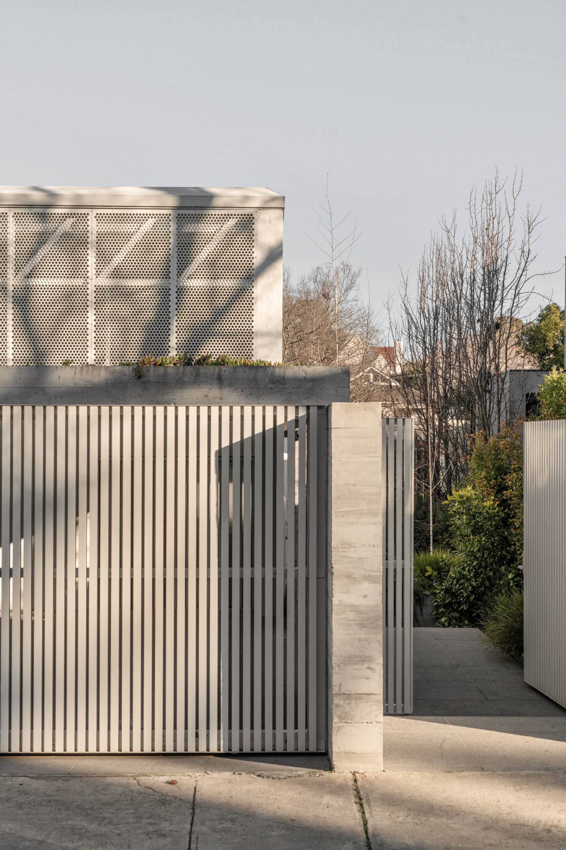 Tall modern building with many windows