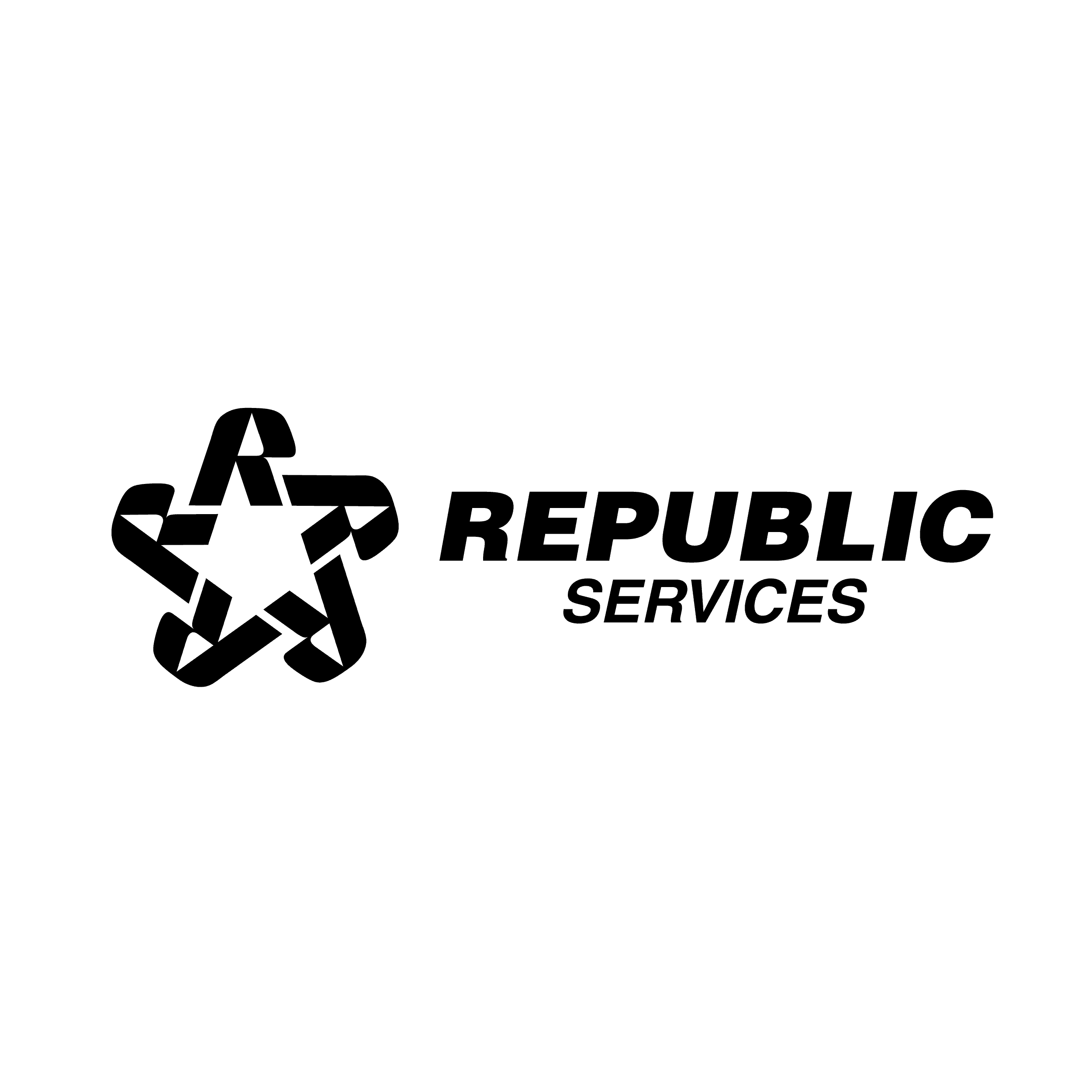Republic Services logo in black