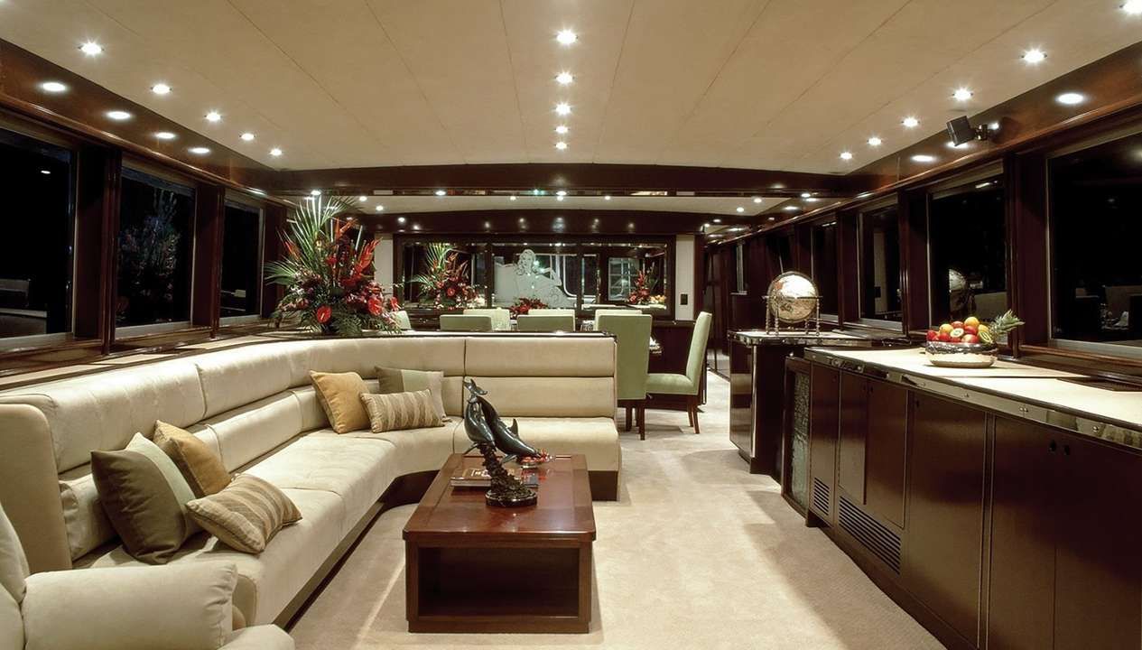 Yacht on water