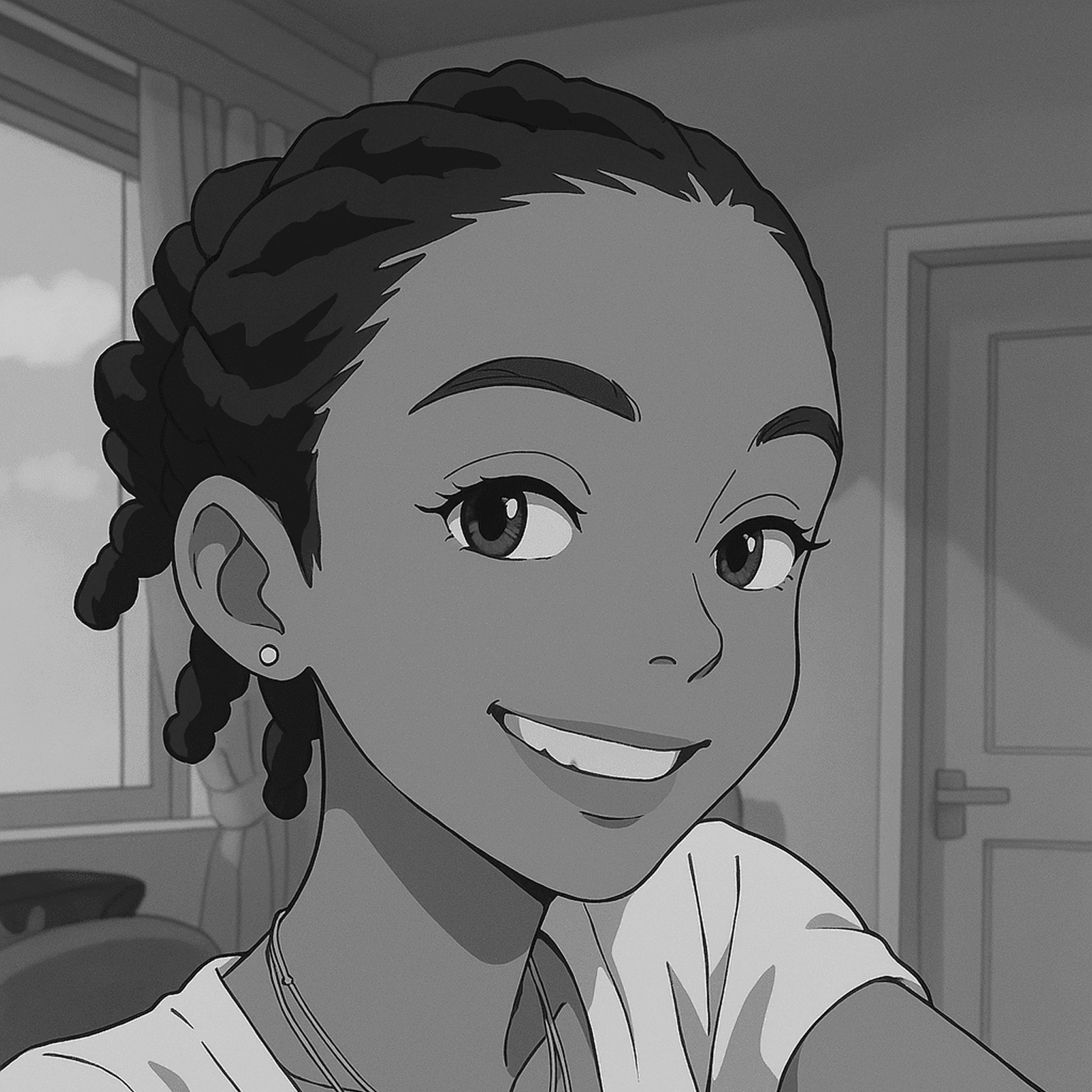 Close-up portrait of a person